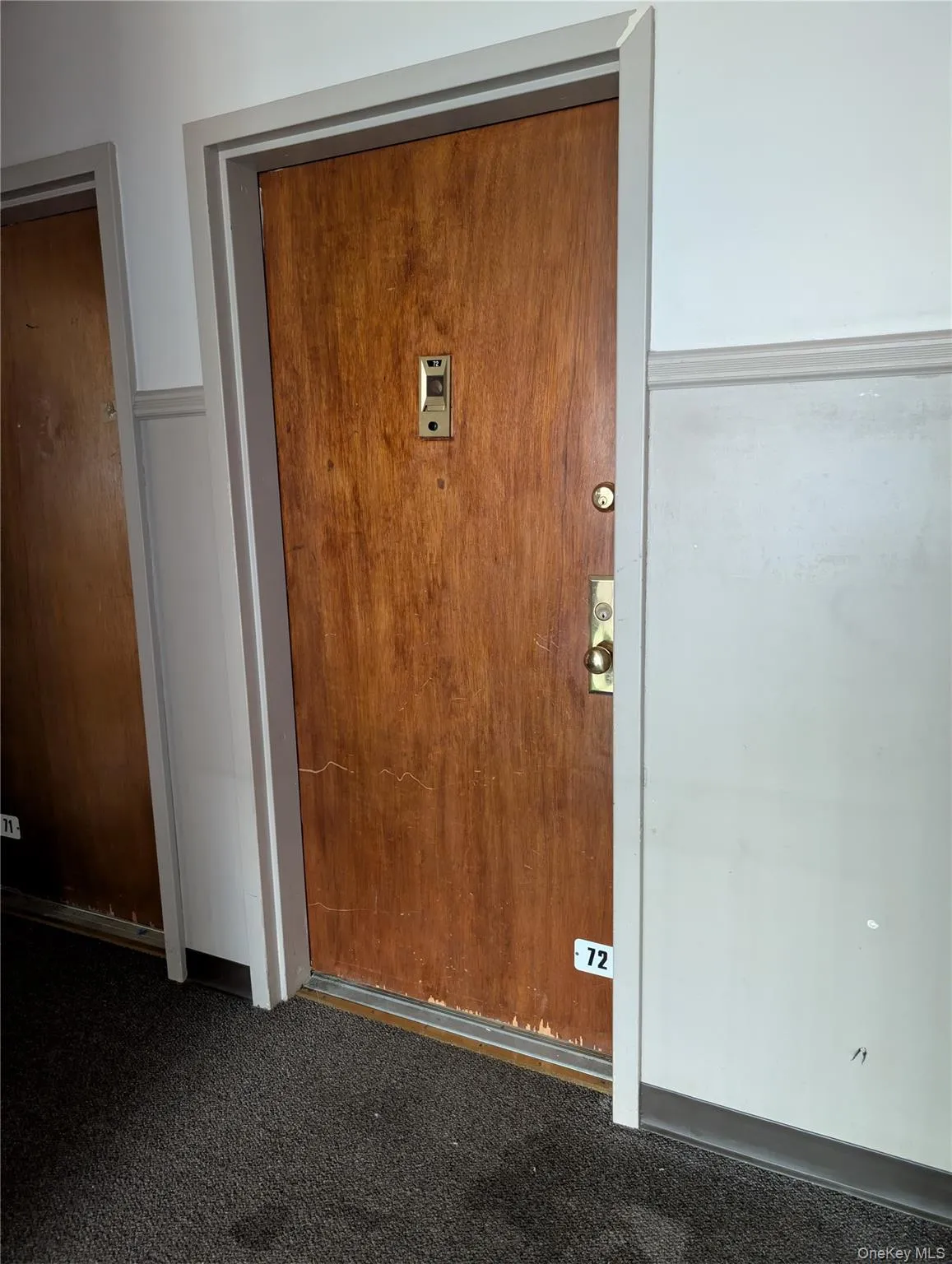 Entry to the unit Entry to the unit