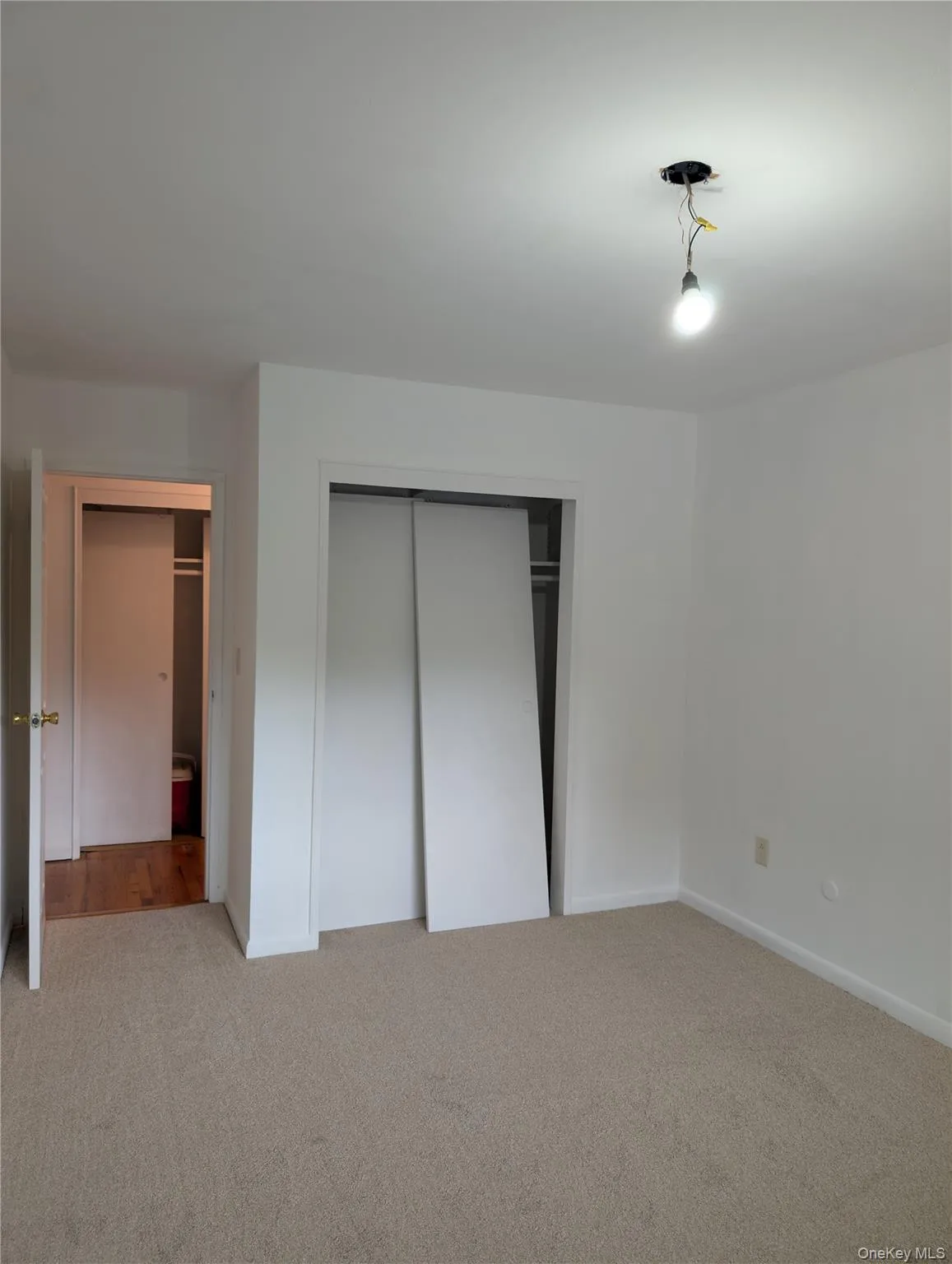 New carpeting over hardwood floors, new ceiling fan/light fixture and large closet New carpeting over hardwood floors, new ceiling fan/light fixture and large closet