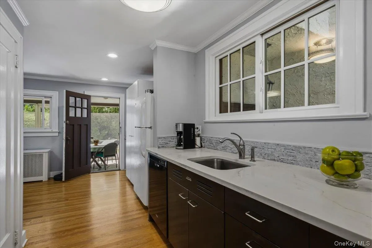 Kitchen with plenty of built-in pantry space. Kitchen with plenty of built-in pantry space.