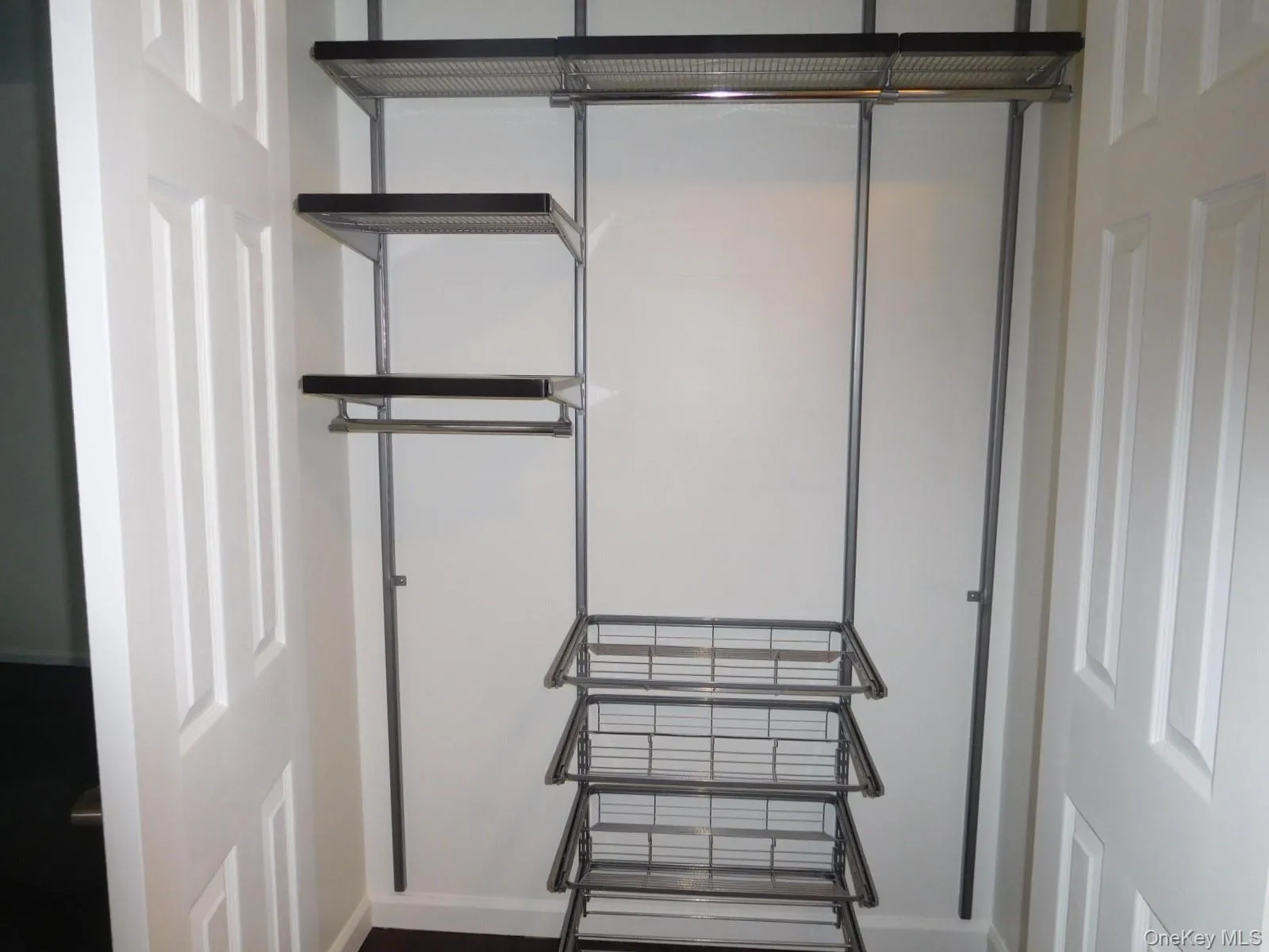 Hall Closet with racking Hall Closet with racking