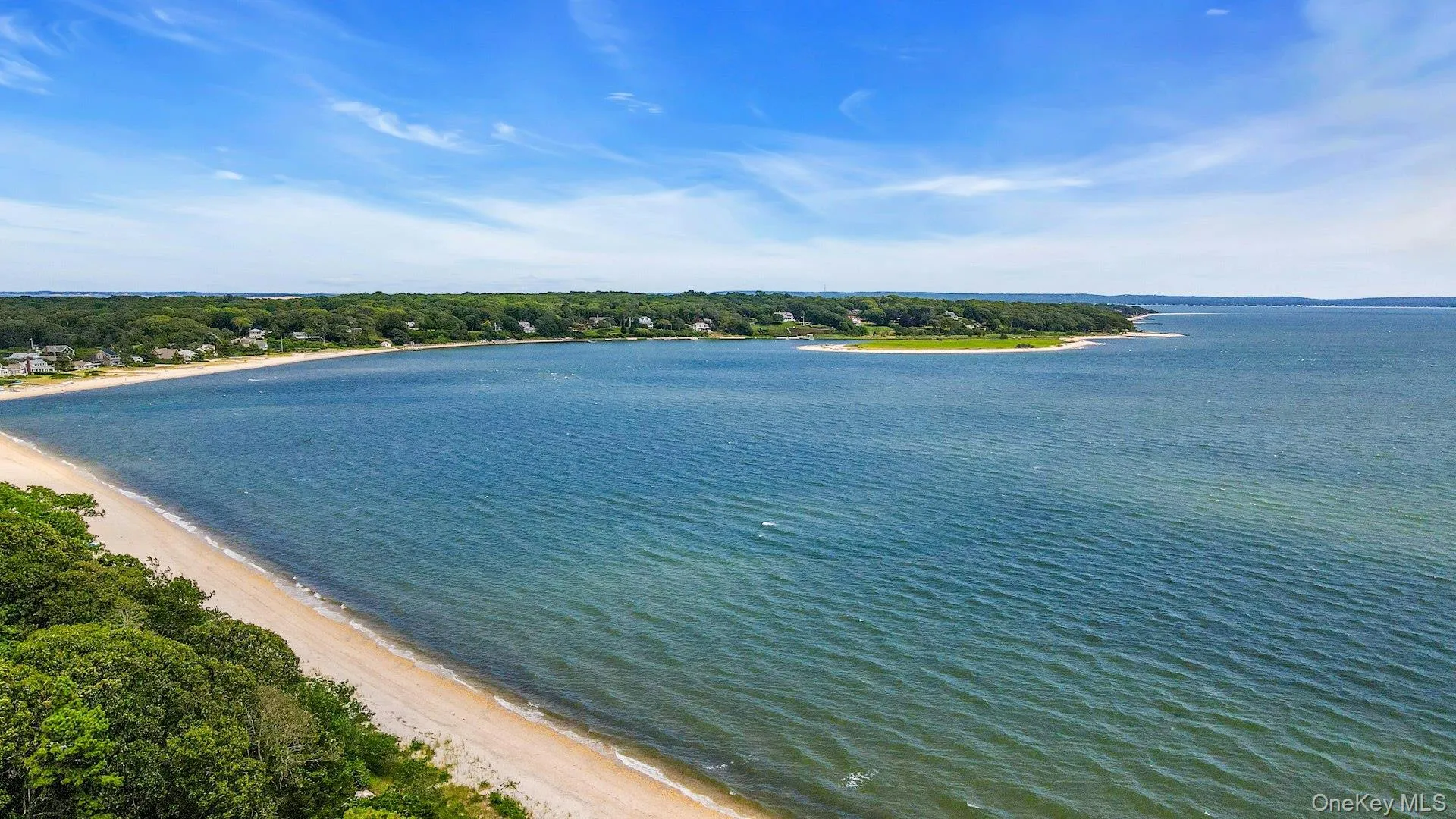 Peconic Bay with Pequash Beach Peconic Bay with Pequash Beach