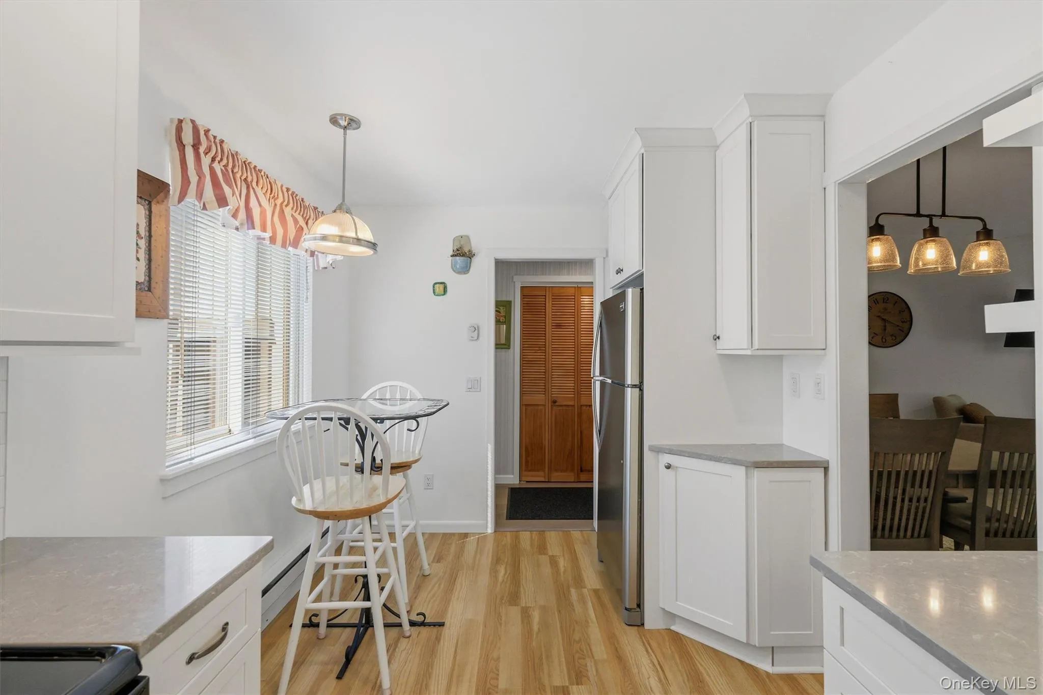 Ample cabinetry and generous quartz countertops make everyday organization and effortless tidying a breeze Ample cabinetry and generous quartz countertops make everyday organization and effortless tidying a breeze