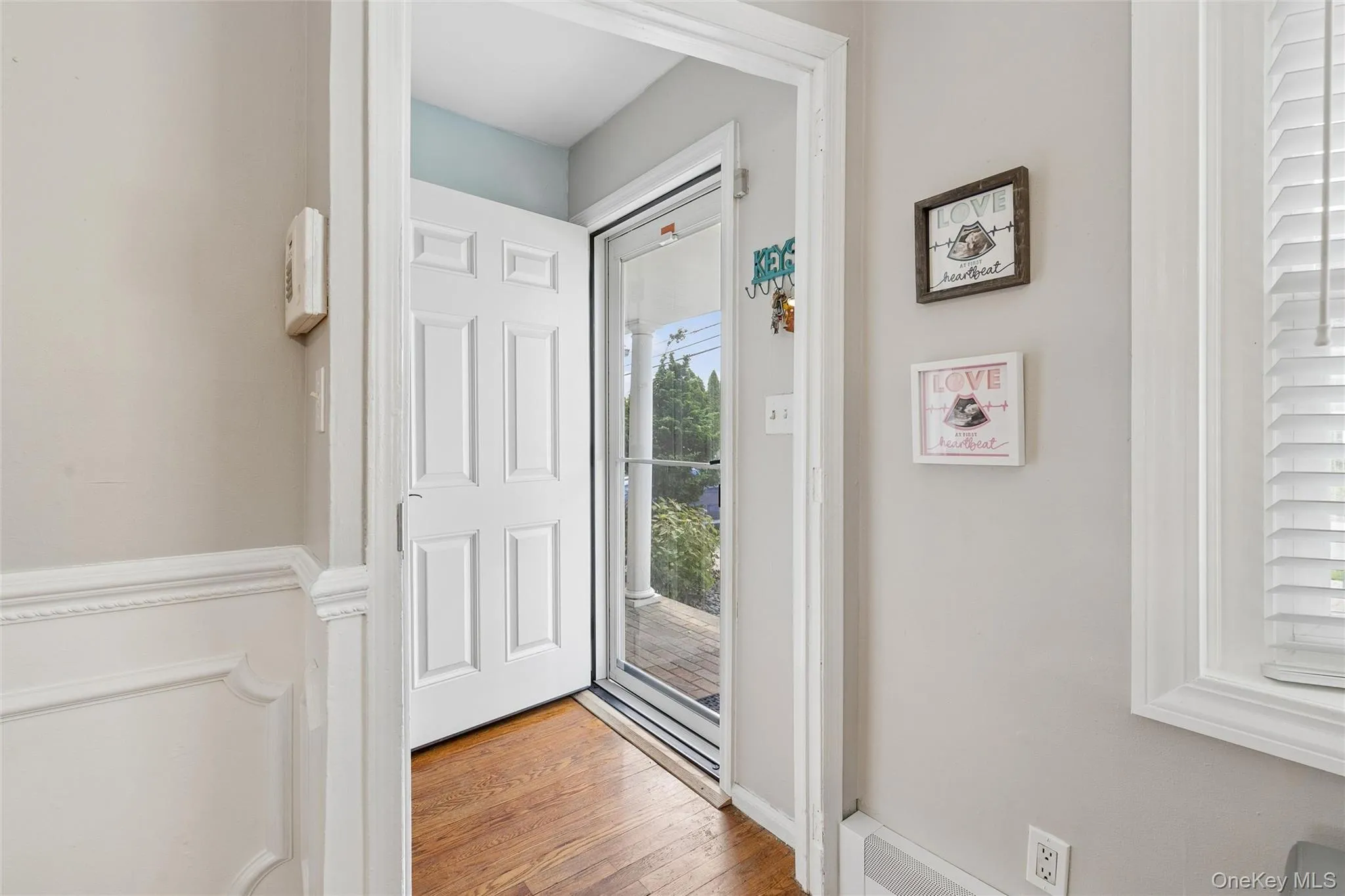Entry with coat closet Entry with coat closet