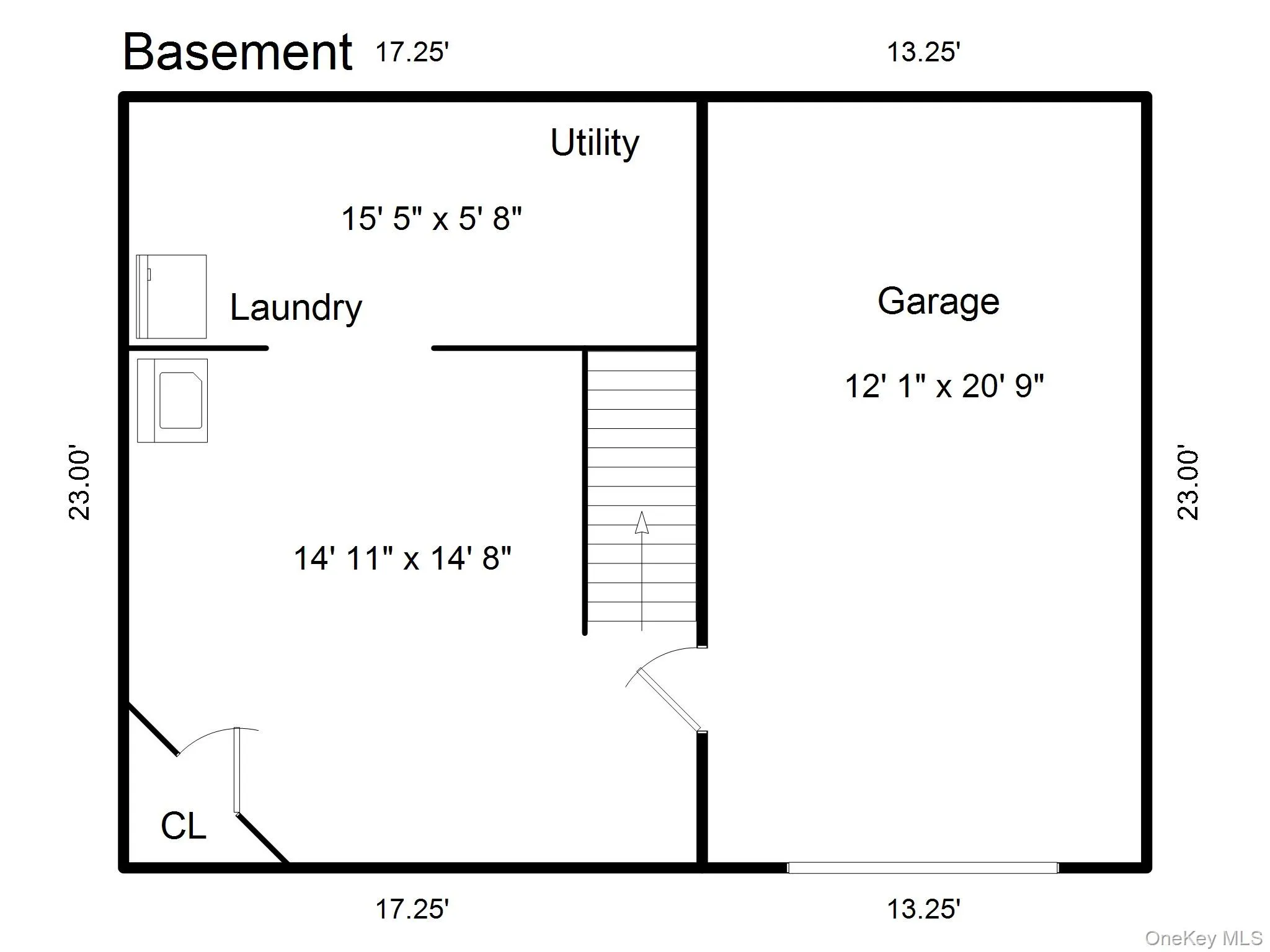 Lower level floor plan Lower level floor plan