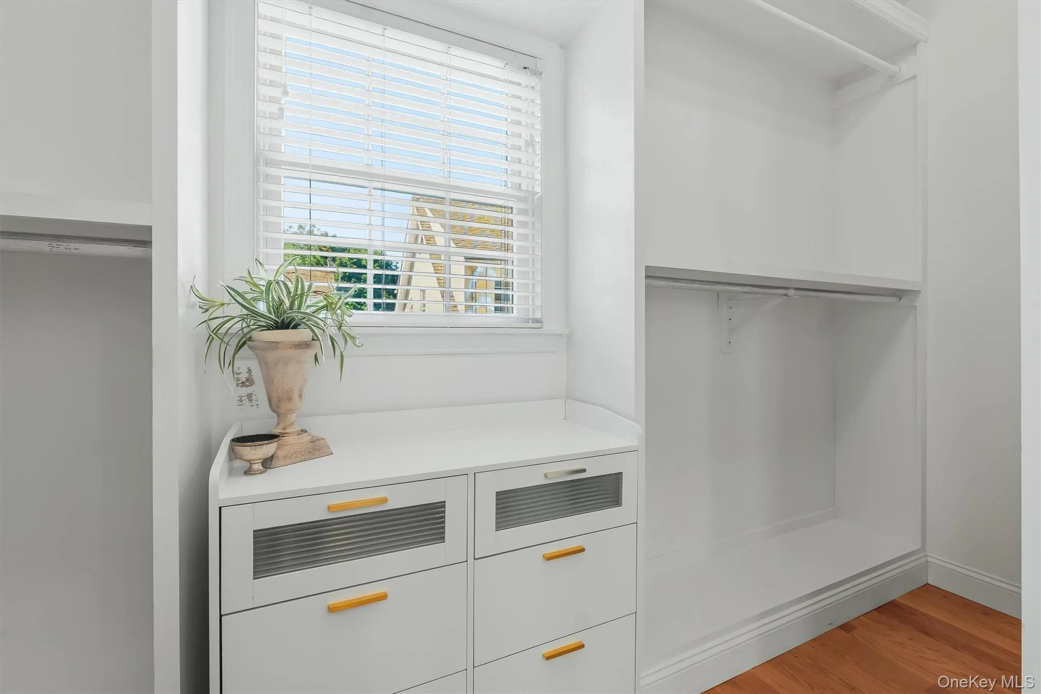 His-and-her walk-in closets, thoughtfully tucked behind pocket doors. His-and-her walk-in closets, thoughtfully tucked behind pocket doors.
