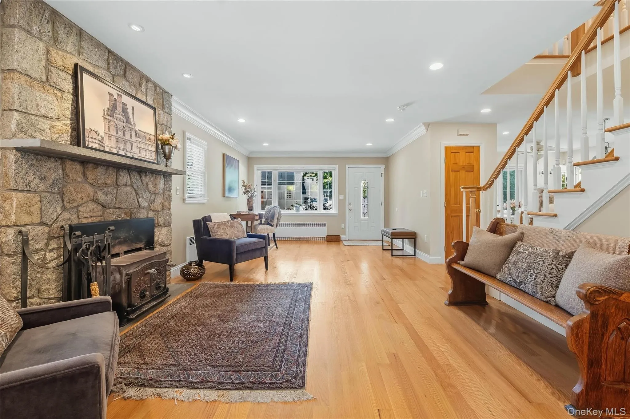A living room designed for both conversation and unwinding. A living room designed for both conversation and unwinding.