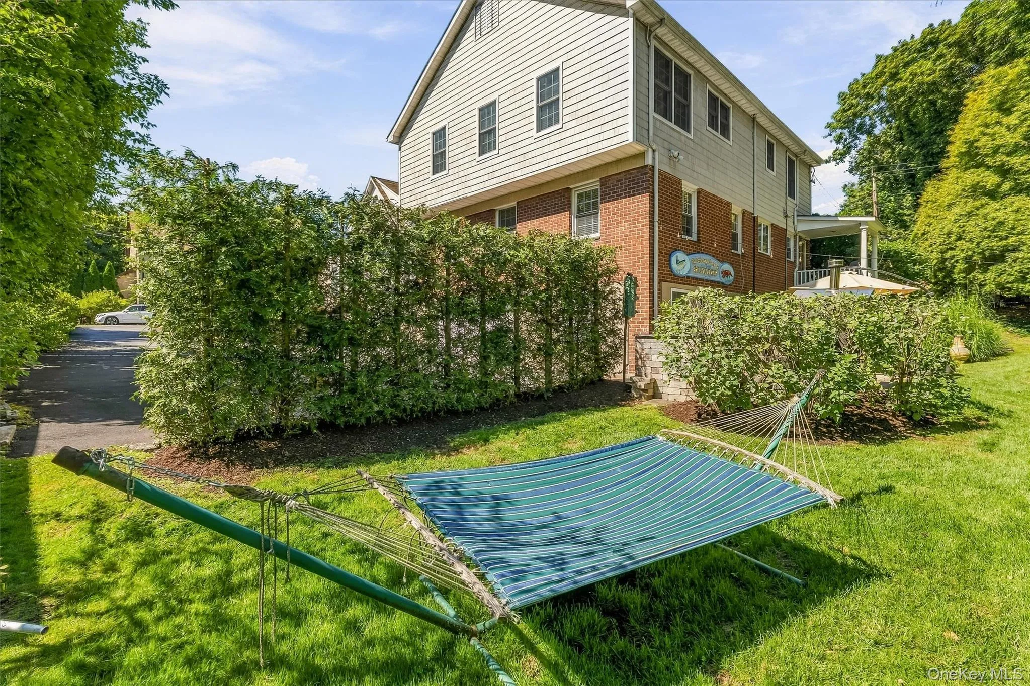 A backyard with room to breathe. A backyard with room to breathe.