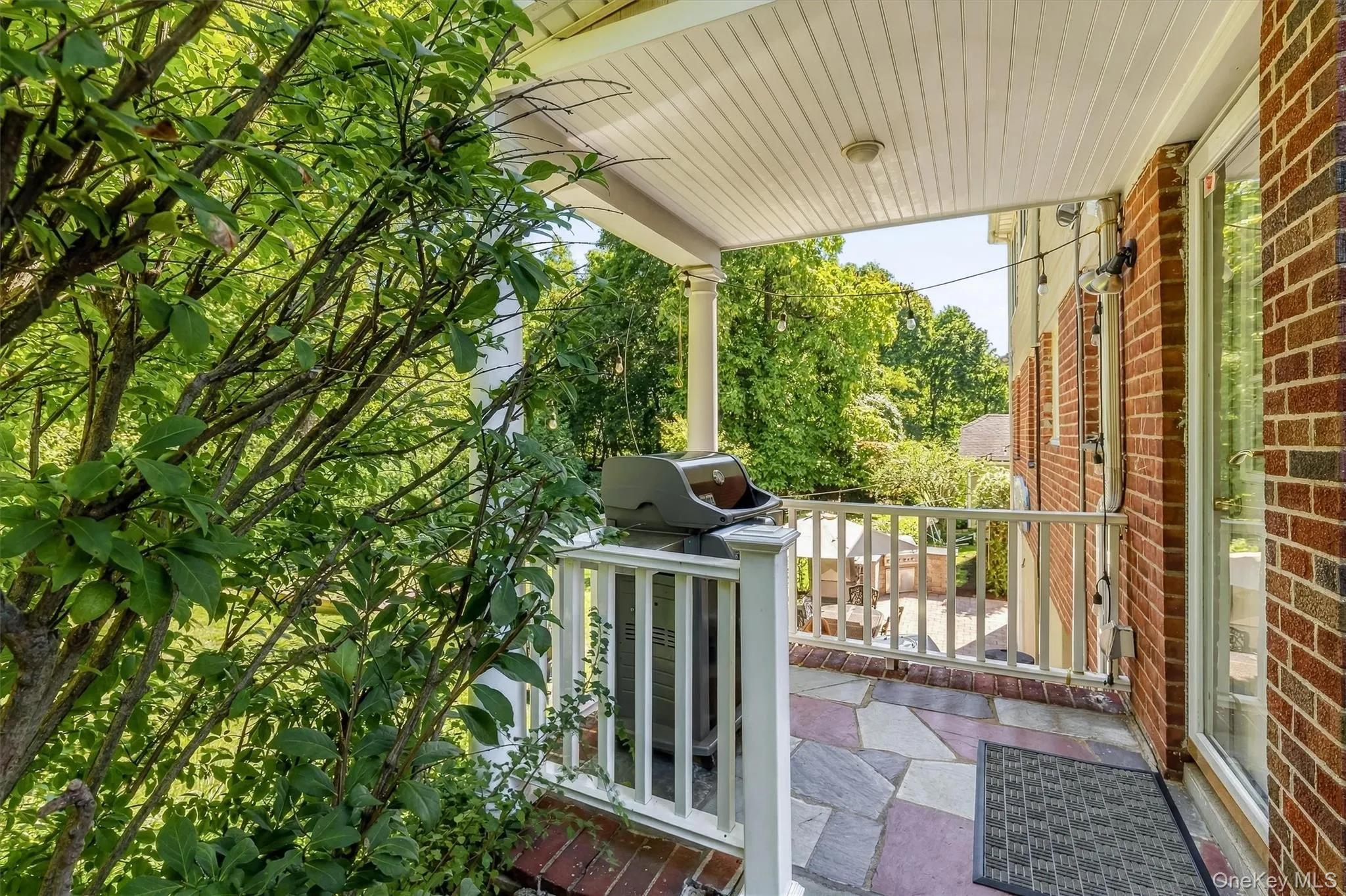 A covered deck that extends everyday living outdoors. A covered deck that extends everyday living outdoors.