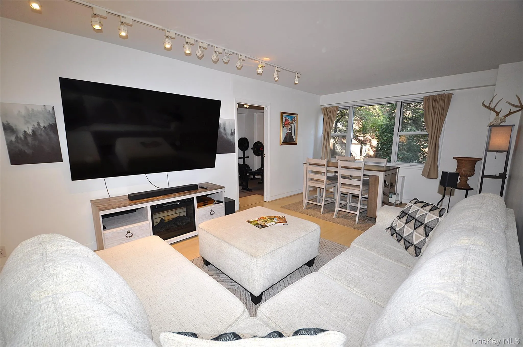 Large living room can accommodate both a entertainment and dining area. The living room is approx. 31'-8" x 11'-9". Large living room can accommodate both a entertainment and dining area. The living room is approx. 31'-8" x 11'-9".