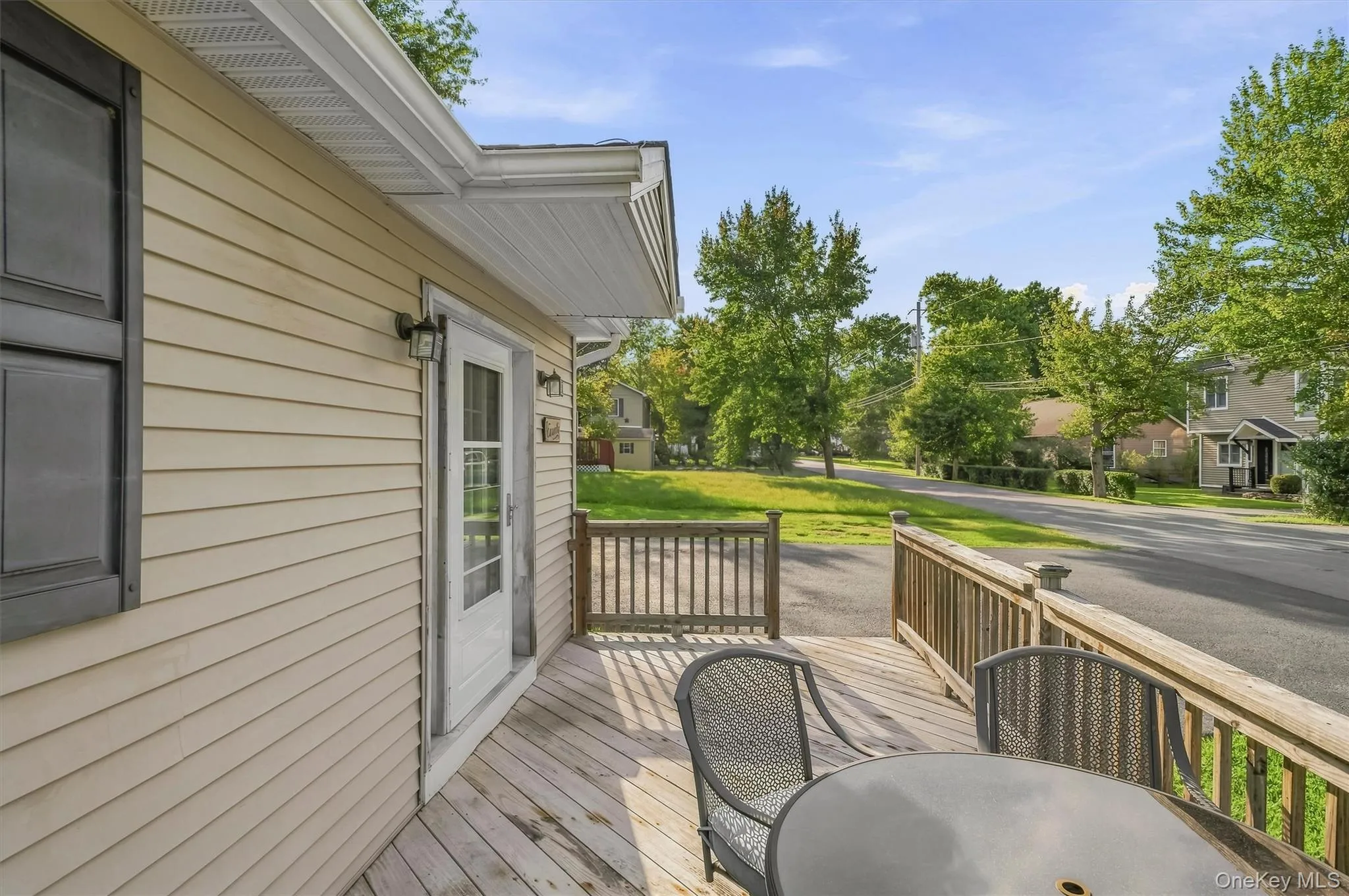 A front deck that leads you in and is a great space to spend time. A front deck that leads you in and is a great space to spend time.