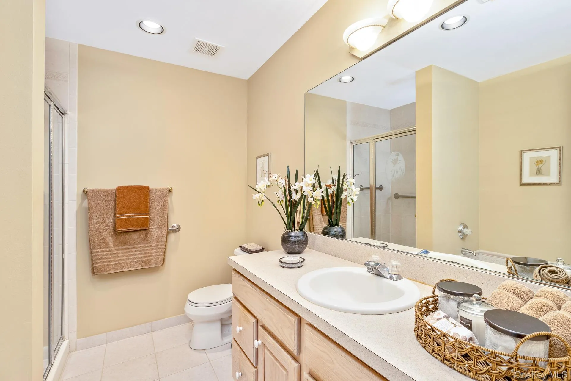 Wood Vanity - Glass Enclosed Shower Wood Vanity - Glass Enclosed Shower