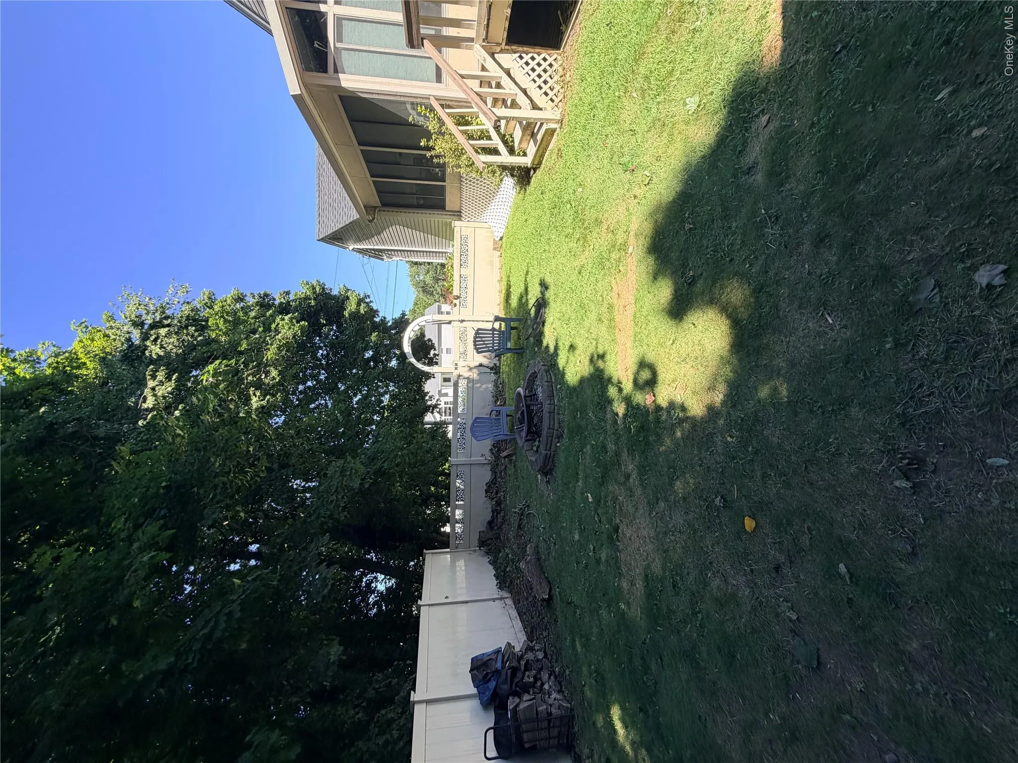 large backyard, completely fenced large backyard, completely fenced