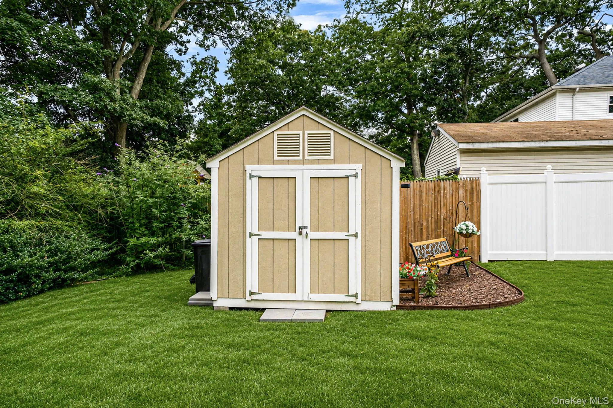 Newer Large Shed Providing Extra Storage for Outdoor Equipment/Tools Newer Large Shed Providing Extra Storage for Outdoor Equipment/Tools