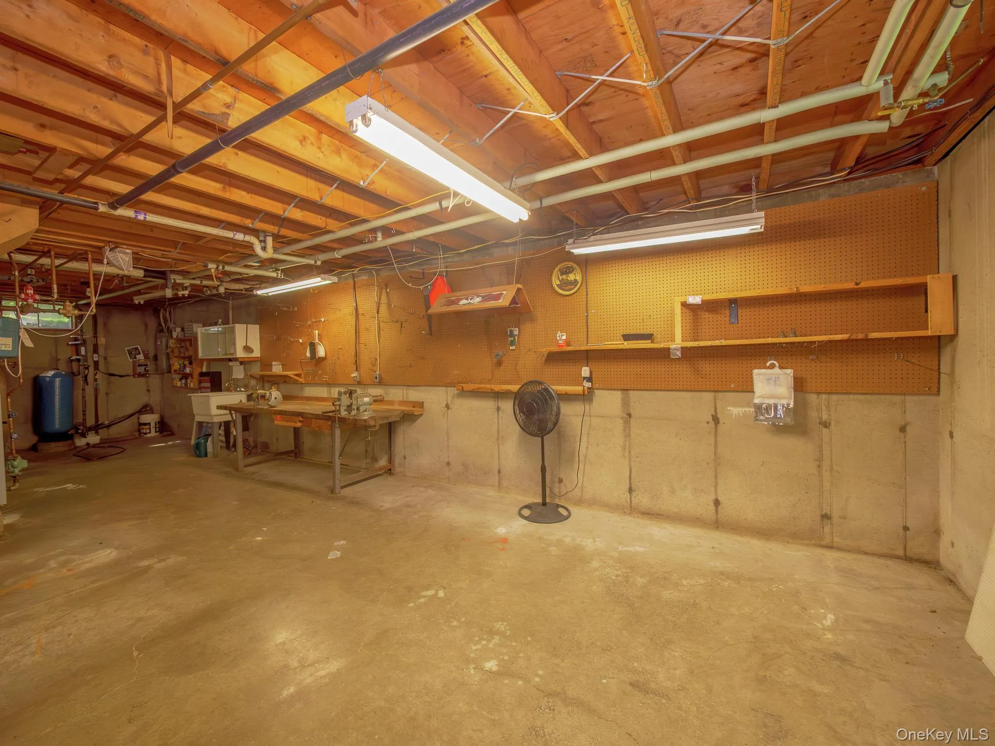 Basement work area Basement work area