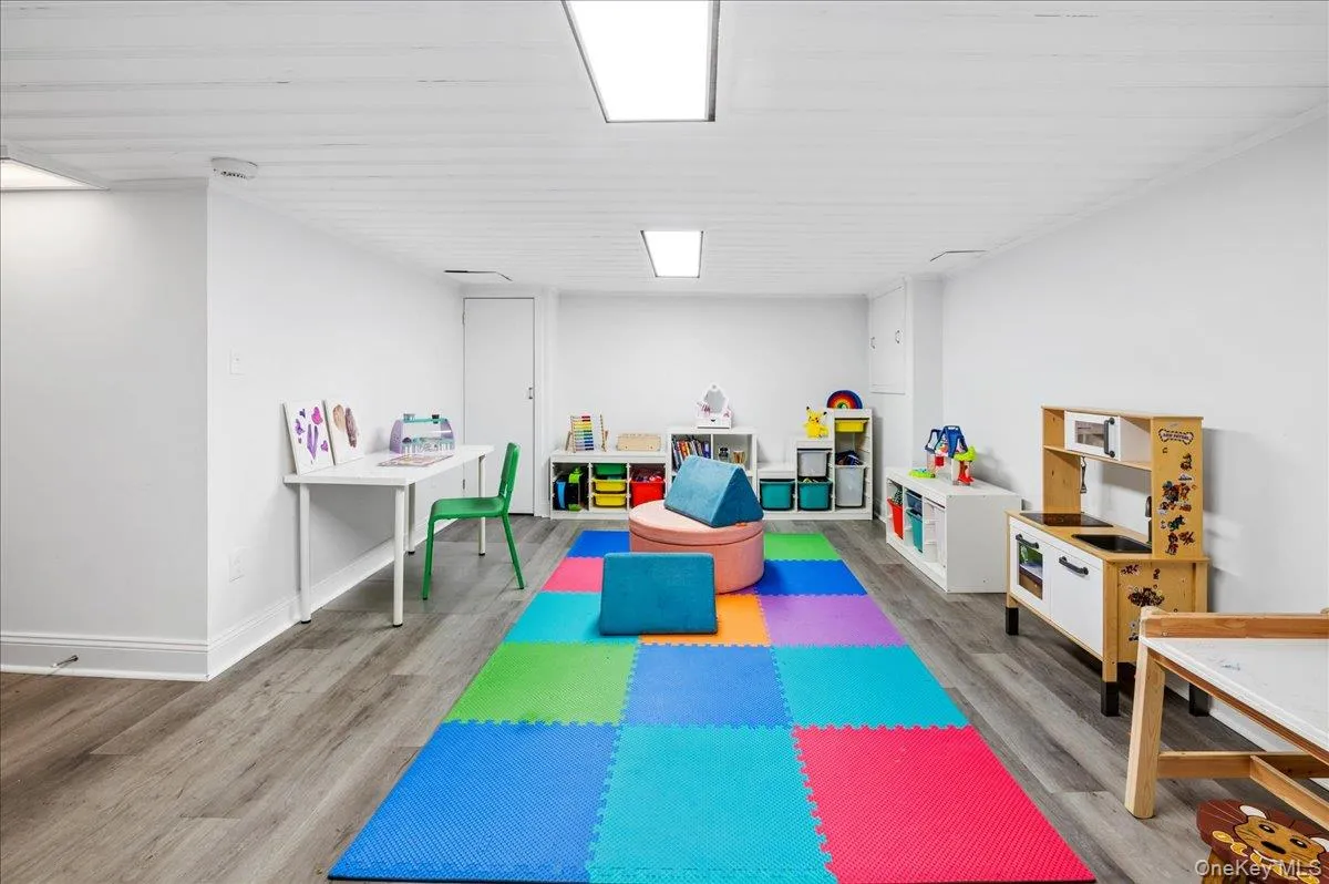 Spacious finished playroom Spacious finished playroom