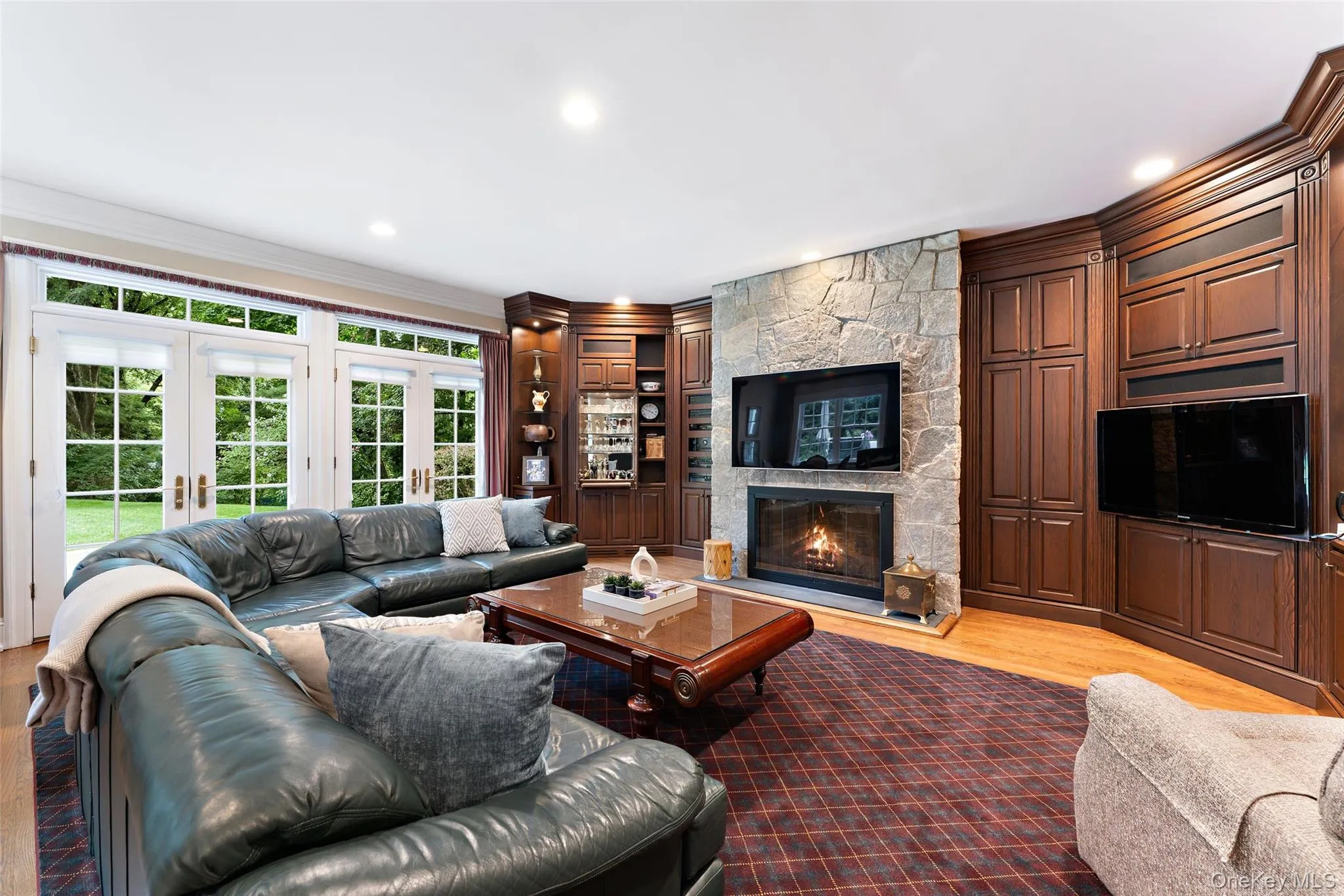View of family room withe french doors to backyard View of family room withe french doors to backyard