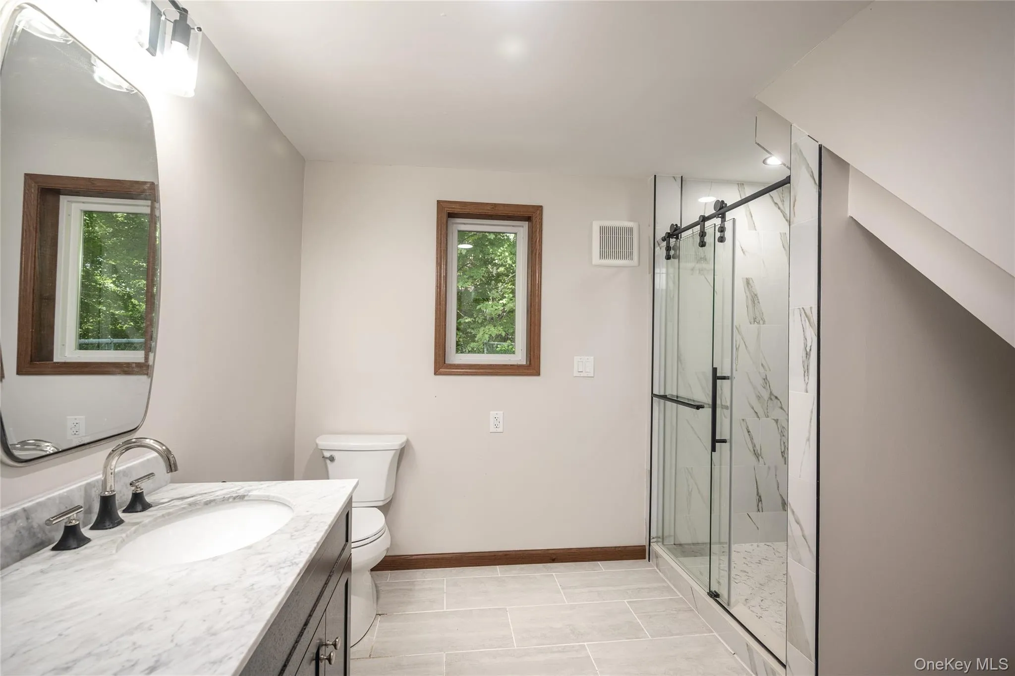 Bathroom located within the office room with separate entrance- located off the garage but has another exterior door for clients. To see clients in your home office a special use permit is required. Bathroom located within the office room with separate entrance- located off the garage but has another exterior door for clients. To see clients in your home office a special use permit is required.
