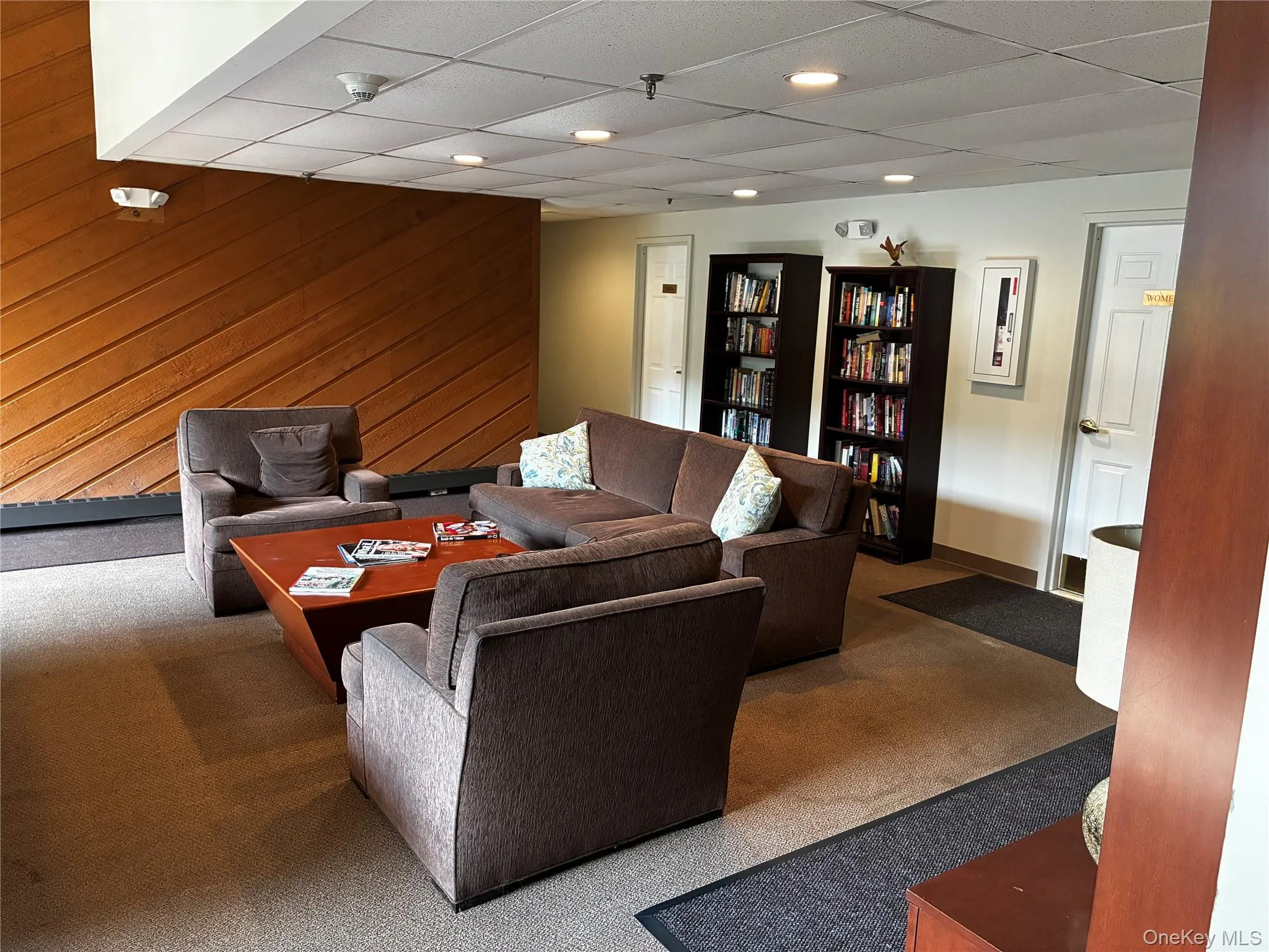 Library with Entrance to Locker Rooms Library with Entrance to Locker Rooms