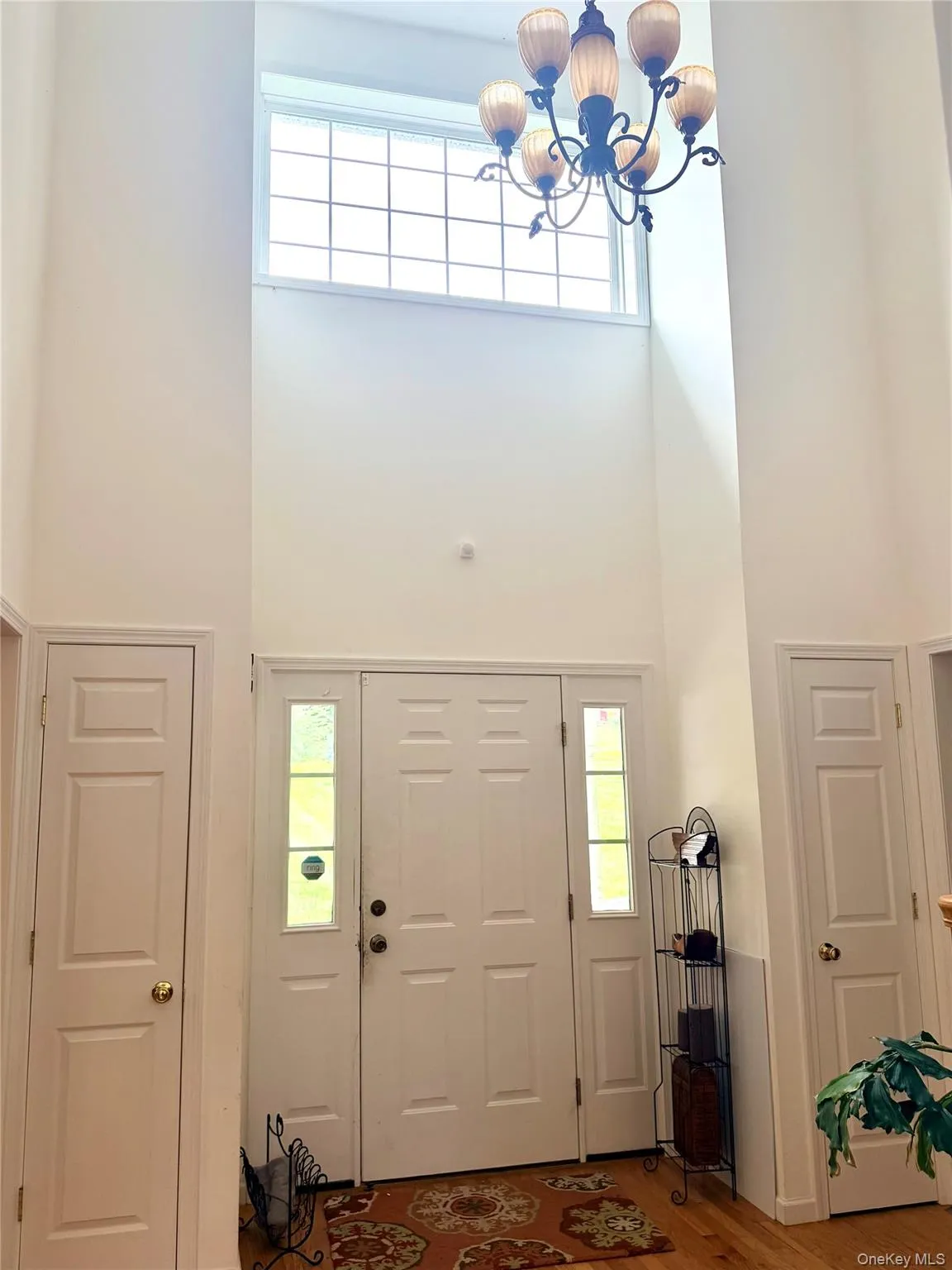 Spacious entry foyer with closets on each side of door. Spacious entry foyer with closets on each side of door.