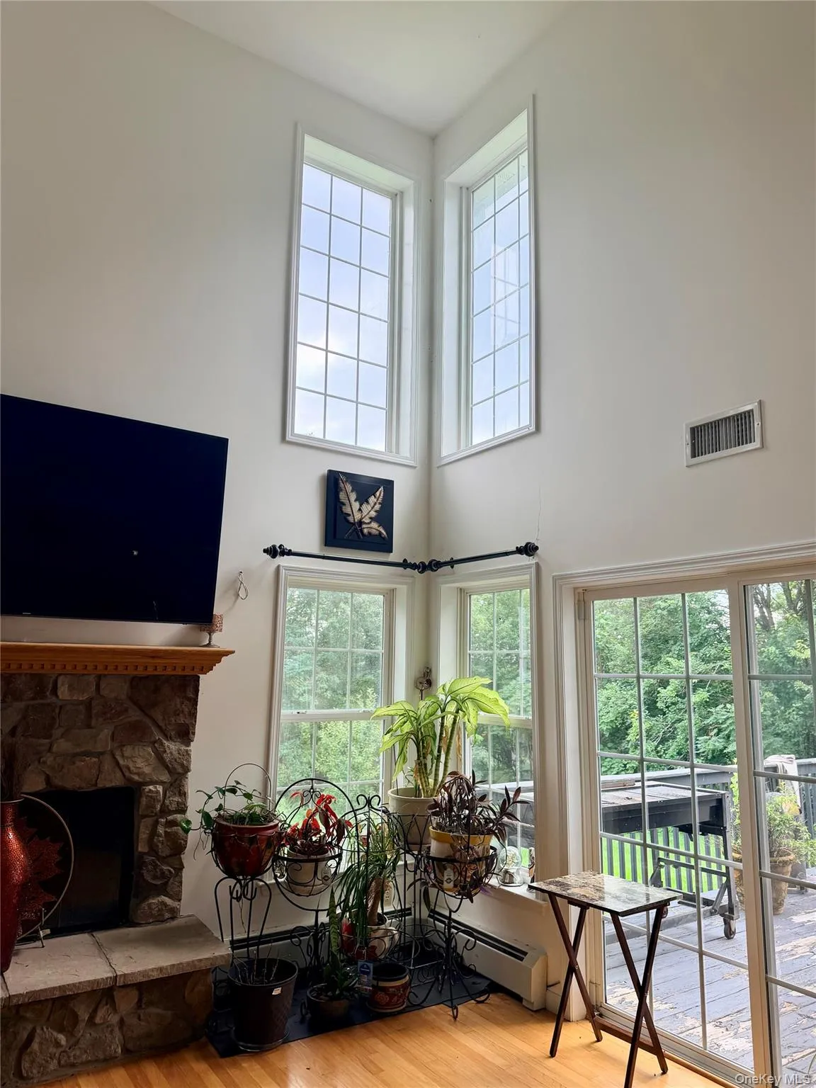 Living room access to back deck and yard. Living room access to back deck and yard.