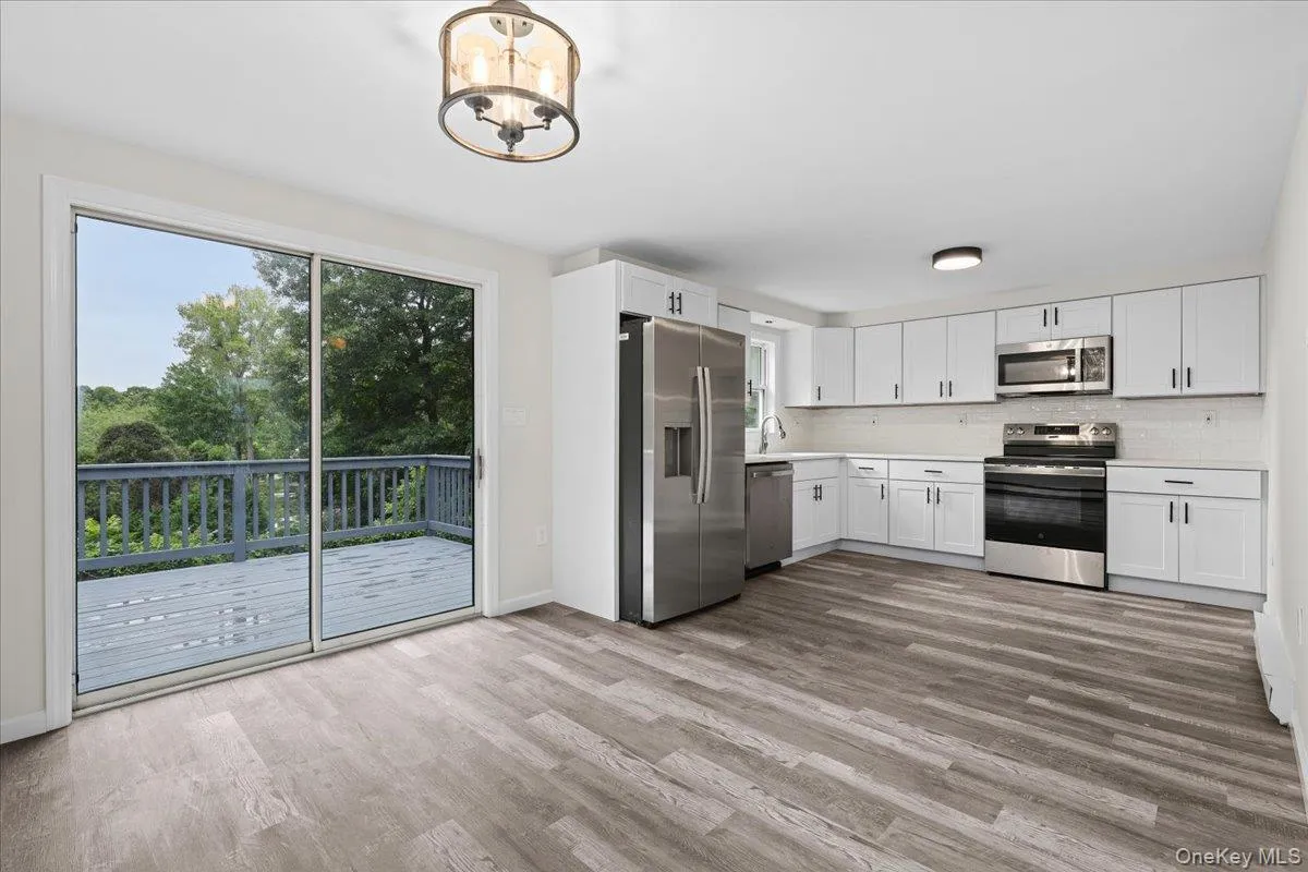 Sliding Glass Doors Provide Easy Access to Deck Sliding Glass Doors Provide Easy Access to Deck