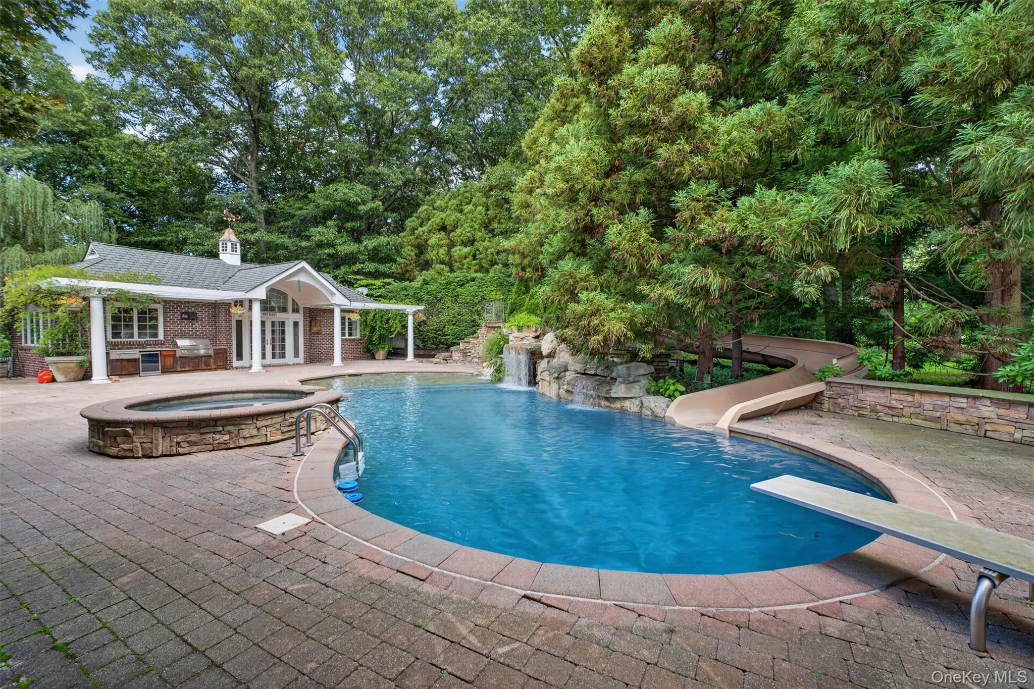 Heated pool and pool house Heated pool and pool house
