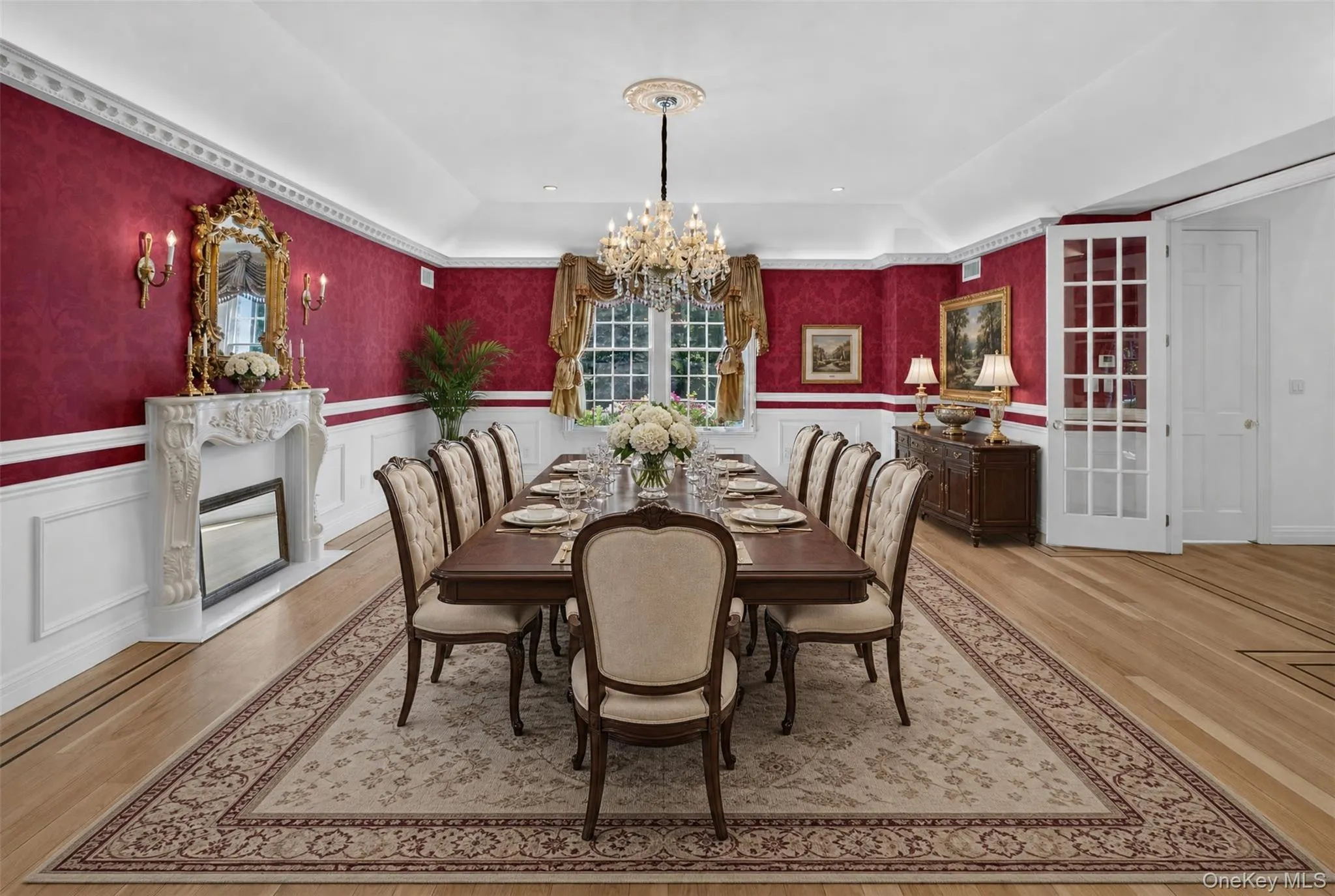 Virtually staged formal dining room Virtually staged formal dining room