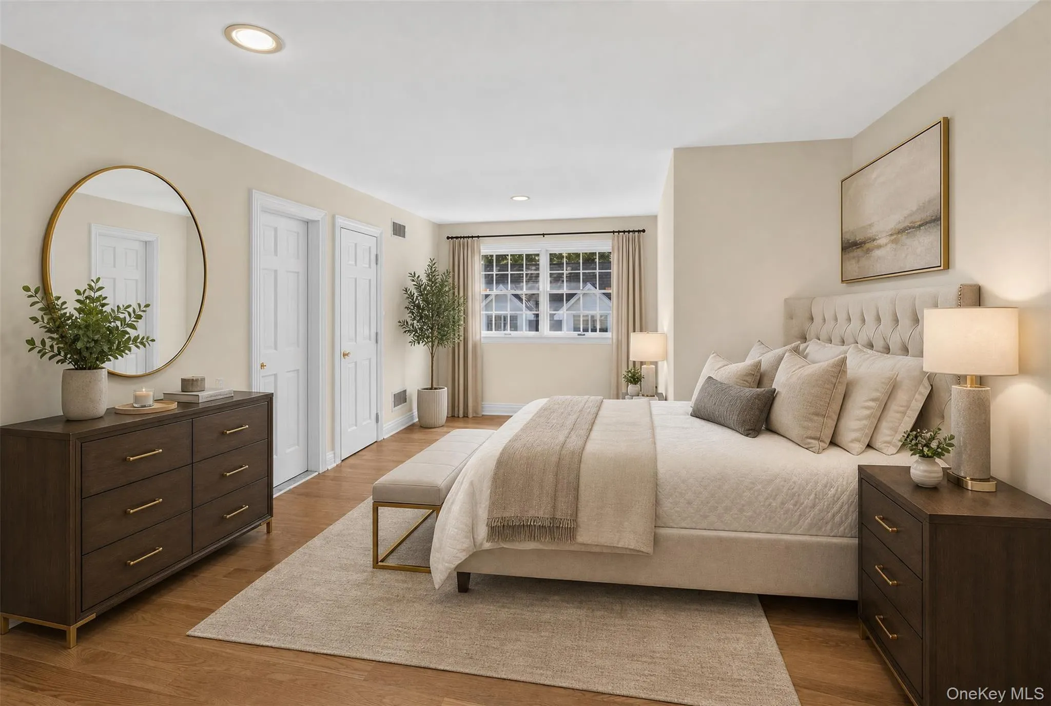 Virtually staged bedroom Virtually staged bedroom