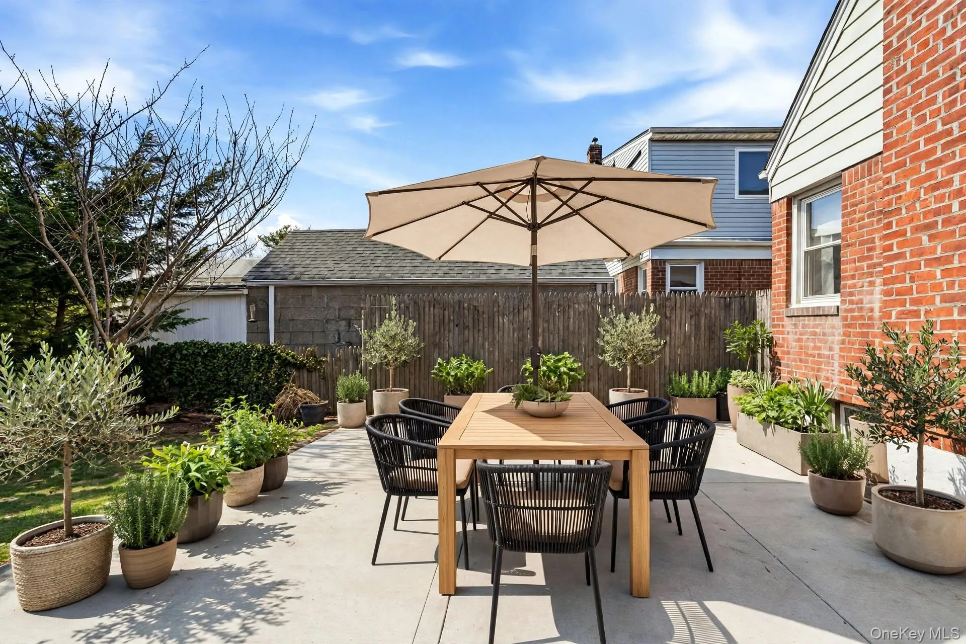 Patio virtually staged Patio virtually staged