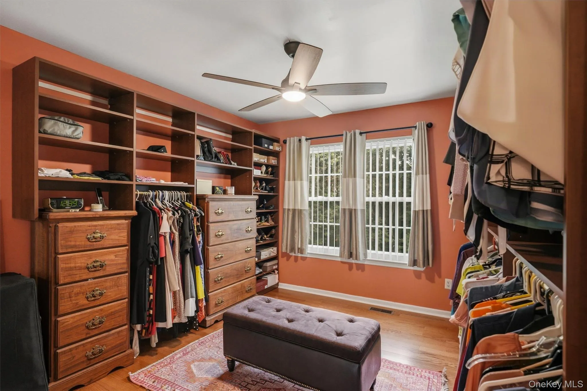 Fourth bedroom currently used as a dressing room. All of the bedrooms have ceiling fans. Fourth bedroom currently used as a dressing room. All of the bedrooms have ceiling fans.