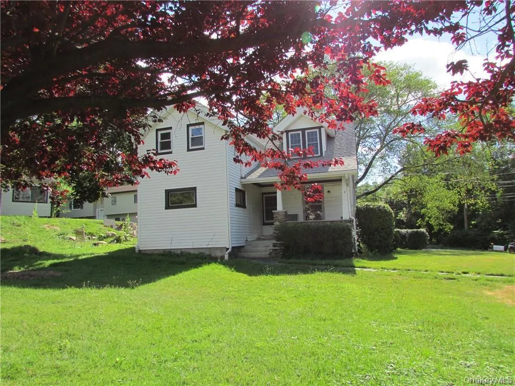 Front porch and front lawn Front porch and front lawn