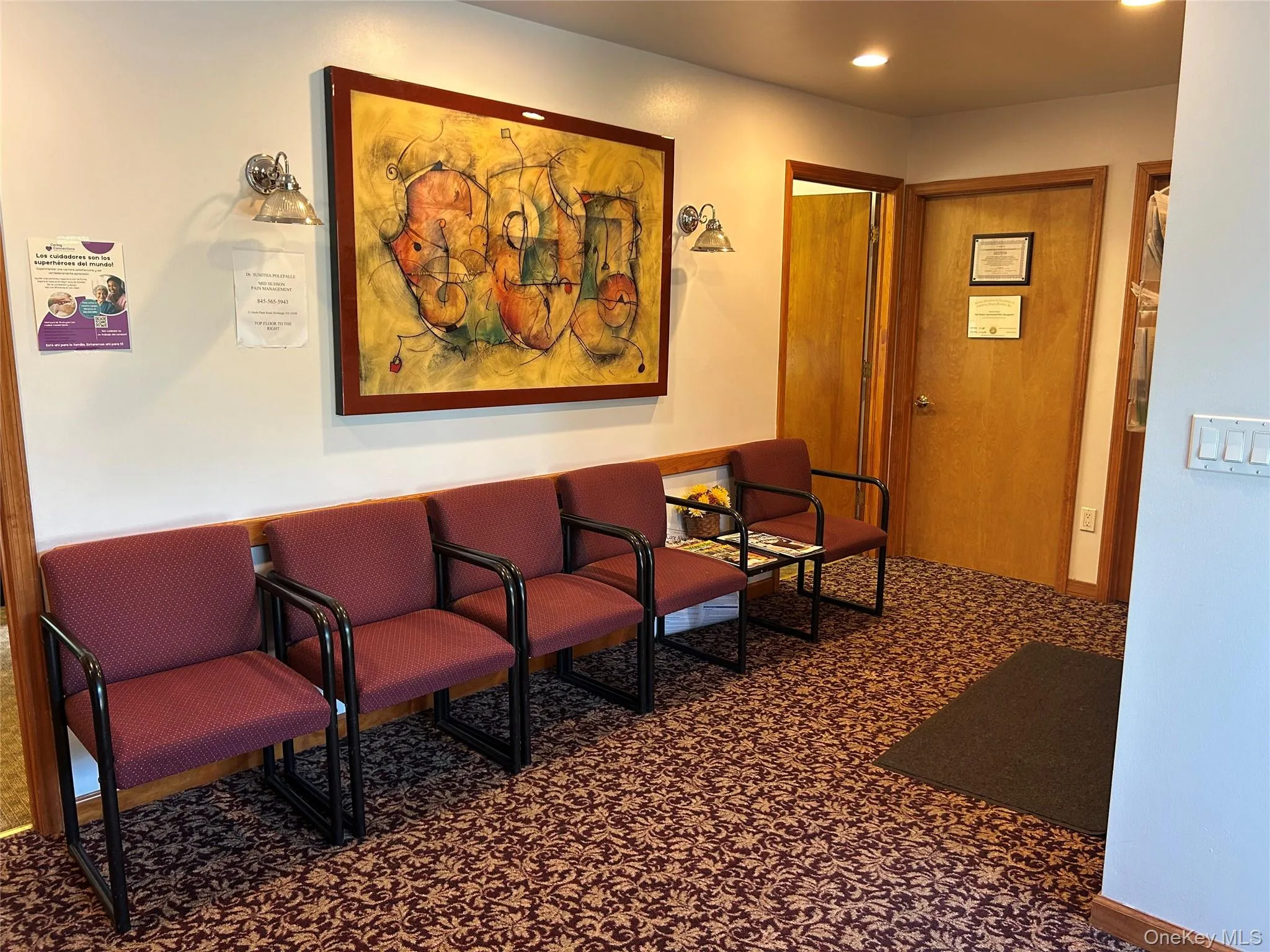 Waiting area on main floor Waiting area on main floor
