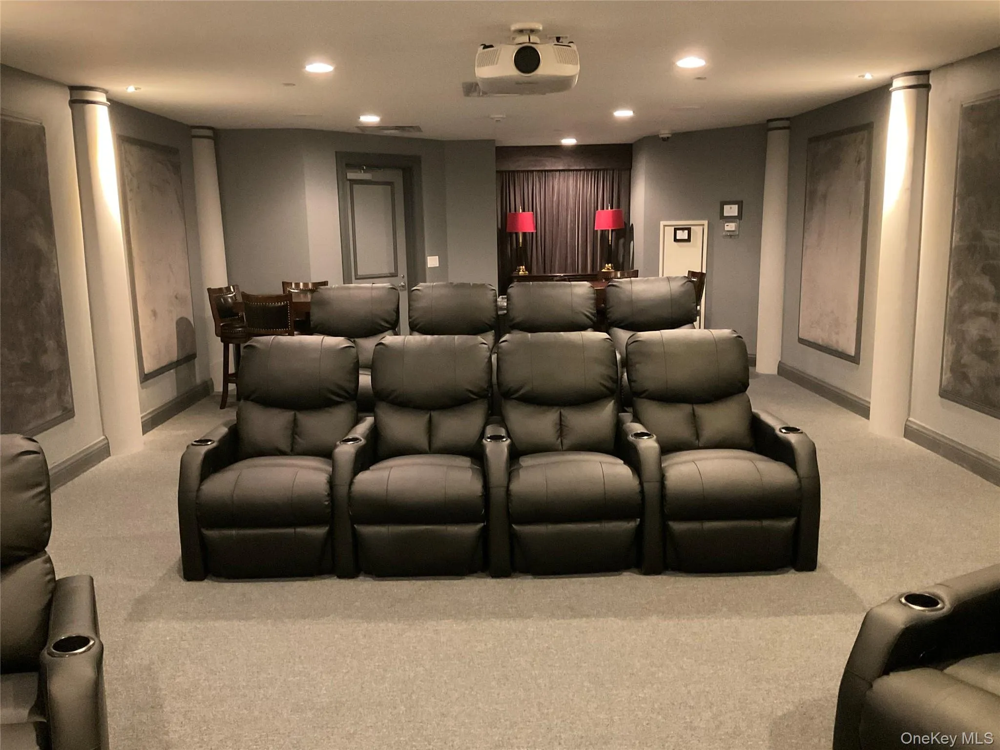 Movie night is just an elevator ride away in the private screening room. Movie night is just an elevator ride away in the private screening room.
