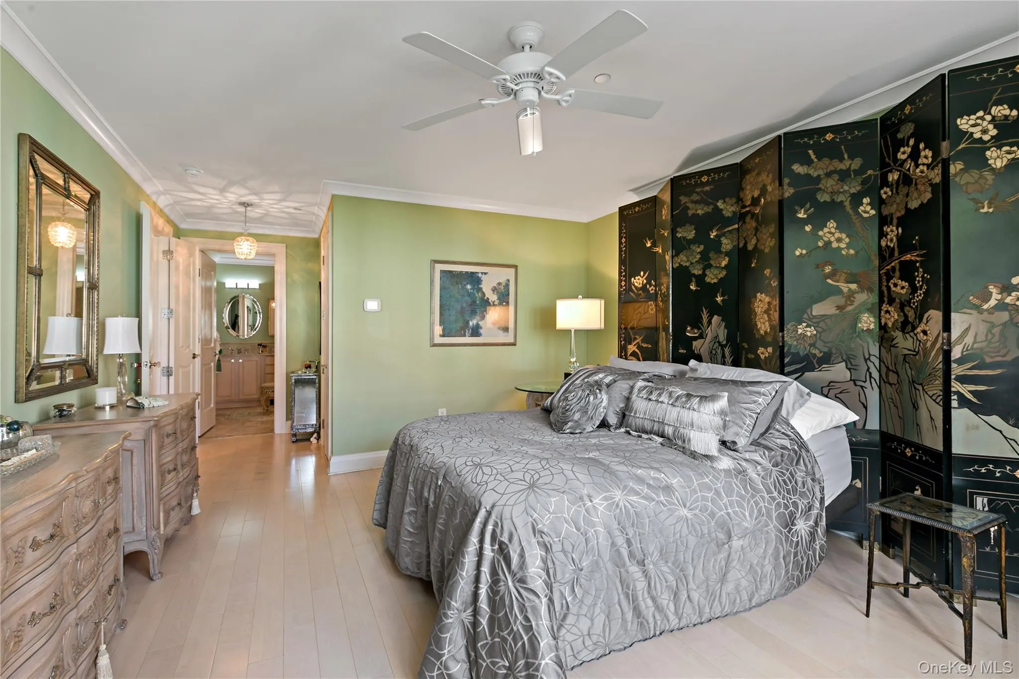 Generous proportions and abundant natural light enhance the primary bedroom. Generous proportions and abundant natural light enhance the primary bedroom.