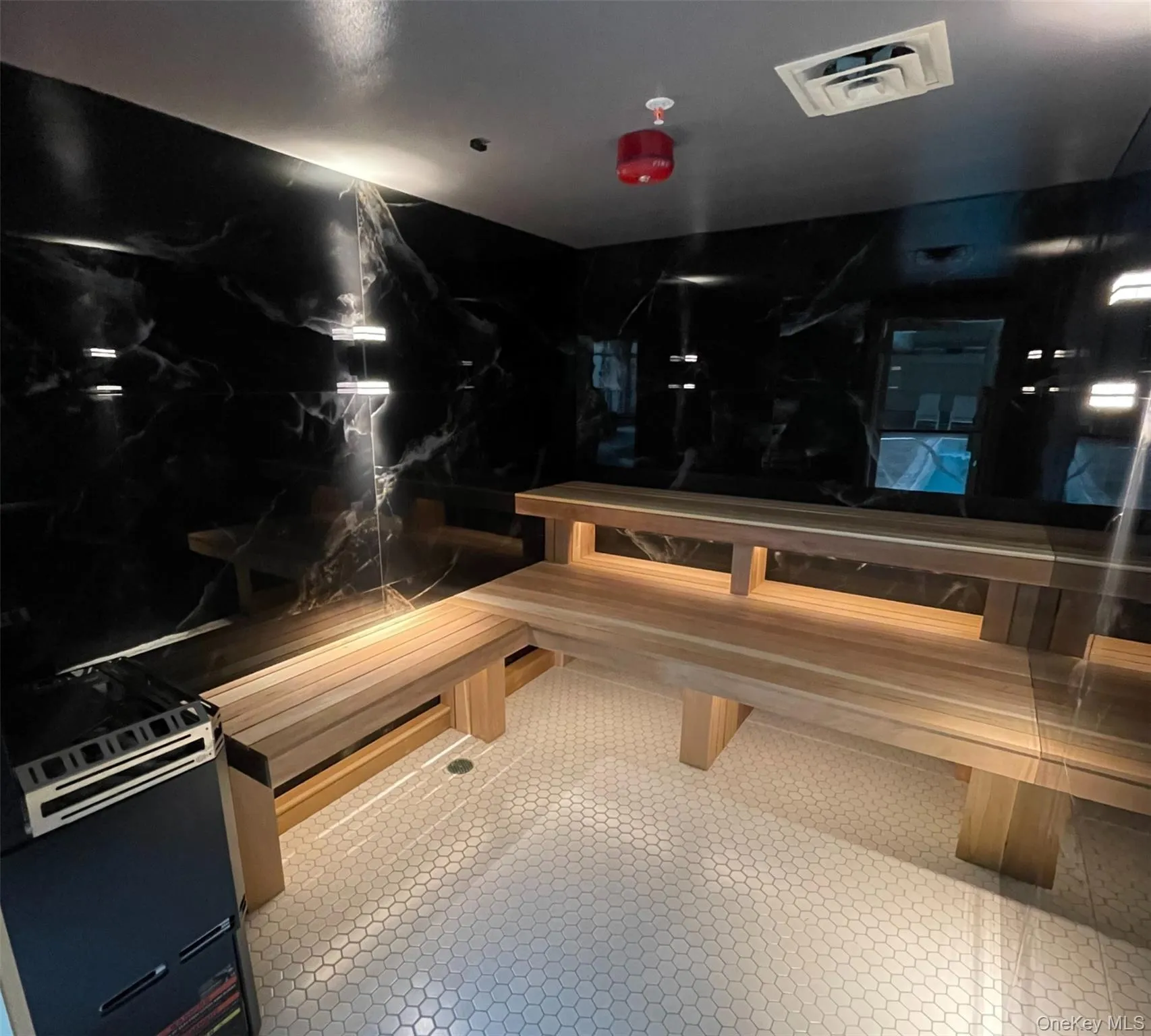 Relax and recharge in the community sauna after a swim or workout. Relax and recharge in the community sauna after a swim or workout.
