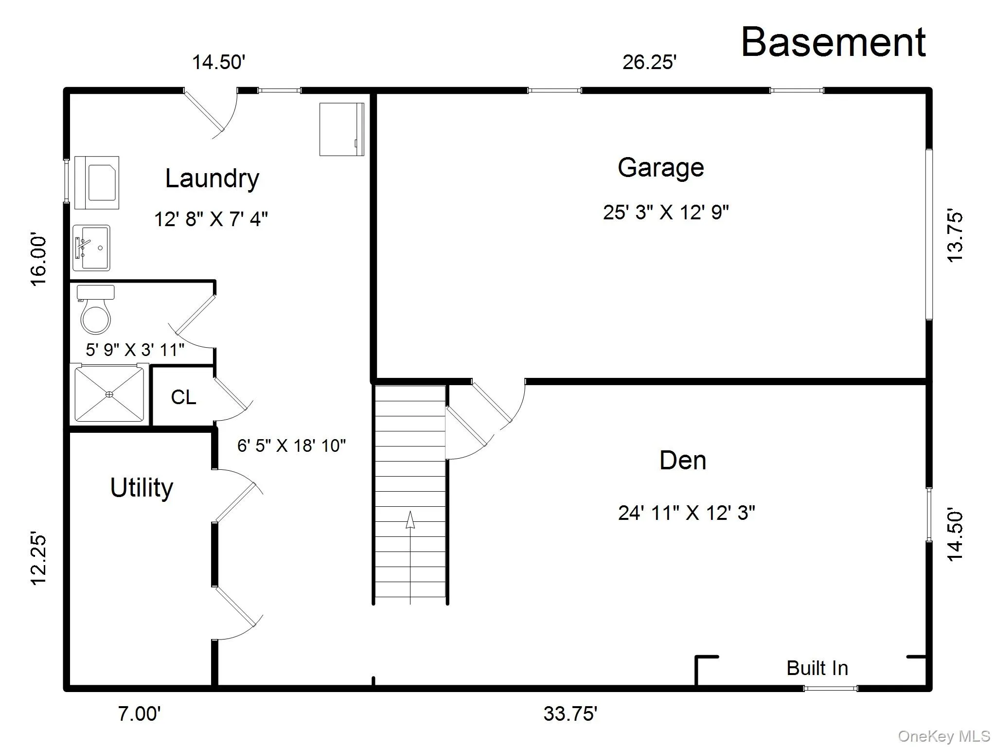 Lower level floor plan Lower level floor plan