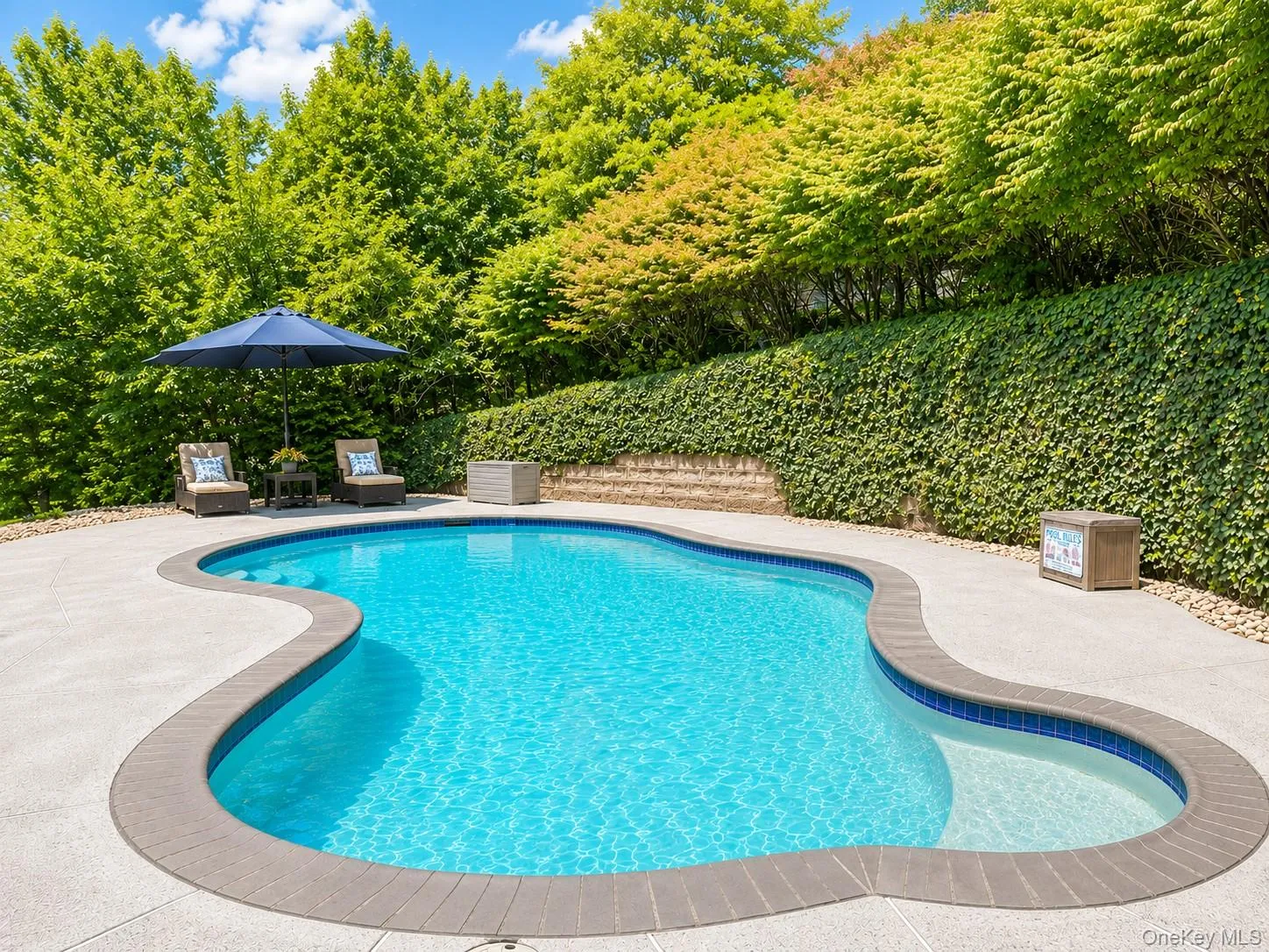 Private Gunite Pool – Photo Virtually Enhanced Private Gunite Pool – Photo Virtually Enhanced