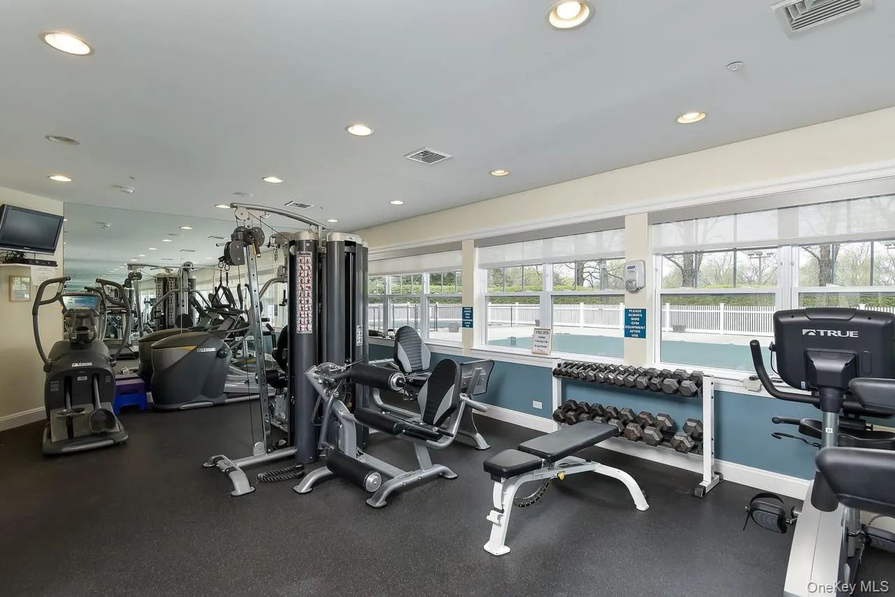 The gym with locker rooms and sauna is in the lower level of the Club House The gym with locker rooms and sauna is in the lower level of the Club House