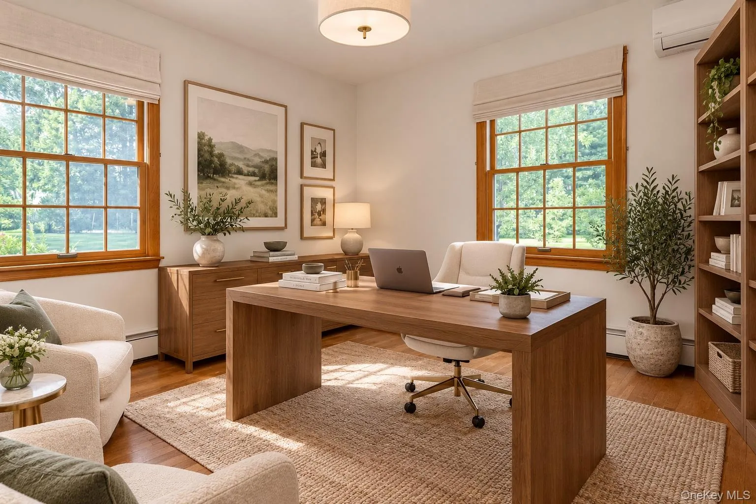 Second bedroom or home office virtually staged on main level. Second bedroom or home office virtually staged on main level.