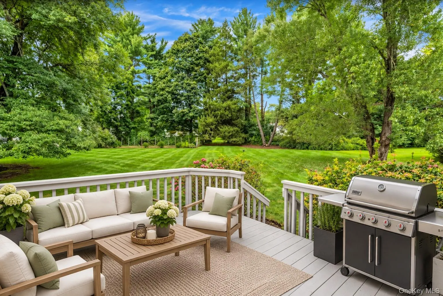 Deck virtually staged. Deck virtually staged.