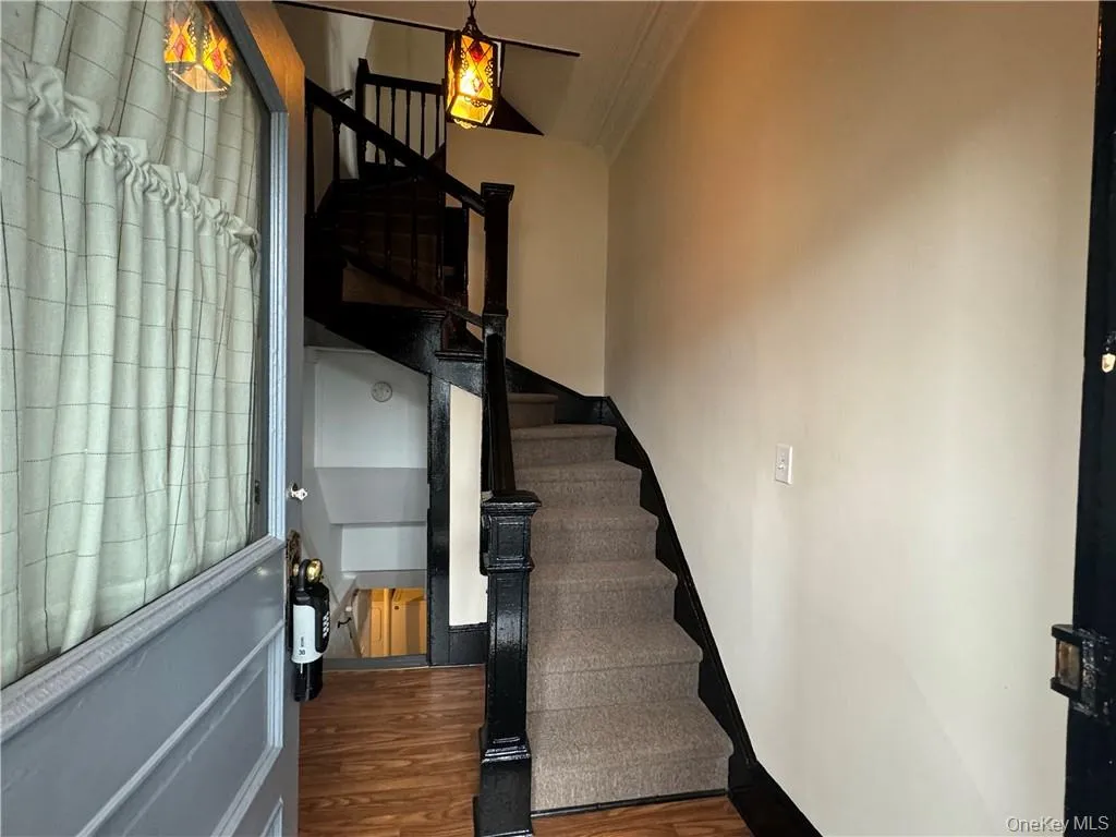 Entrance to the stairs to the apartment Entrance to the stairs to the apartment