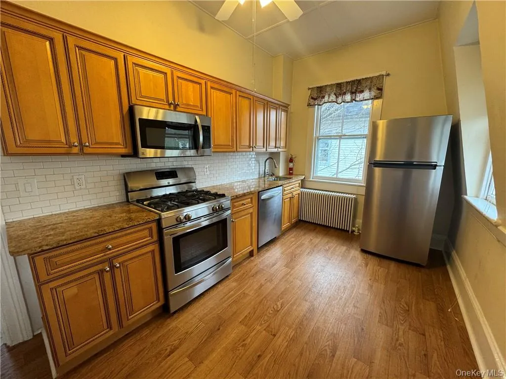 Kitchen with stainless steel appliances Kitchen with stainless steel appliances