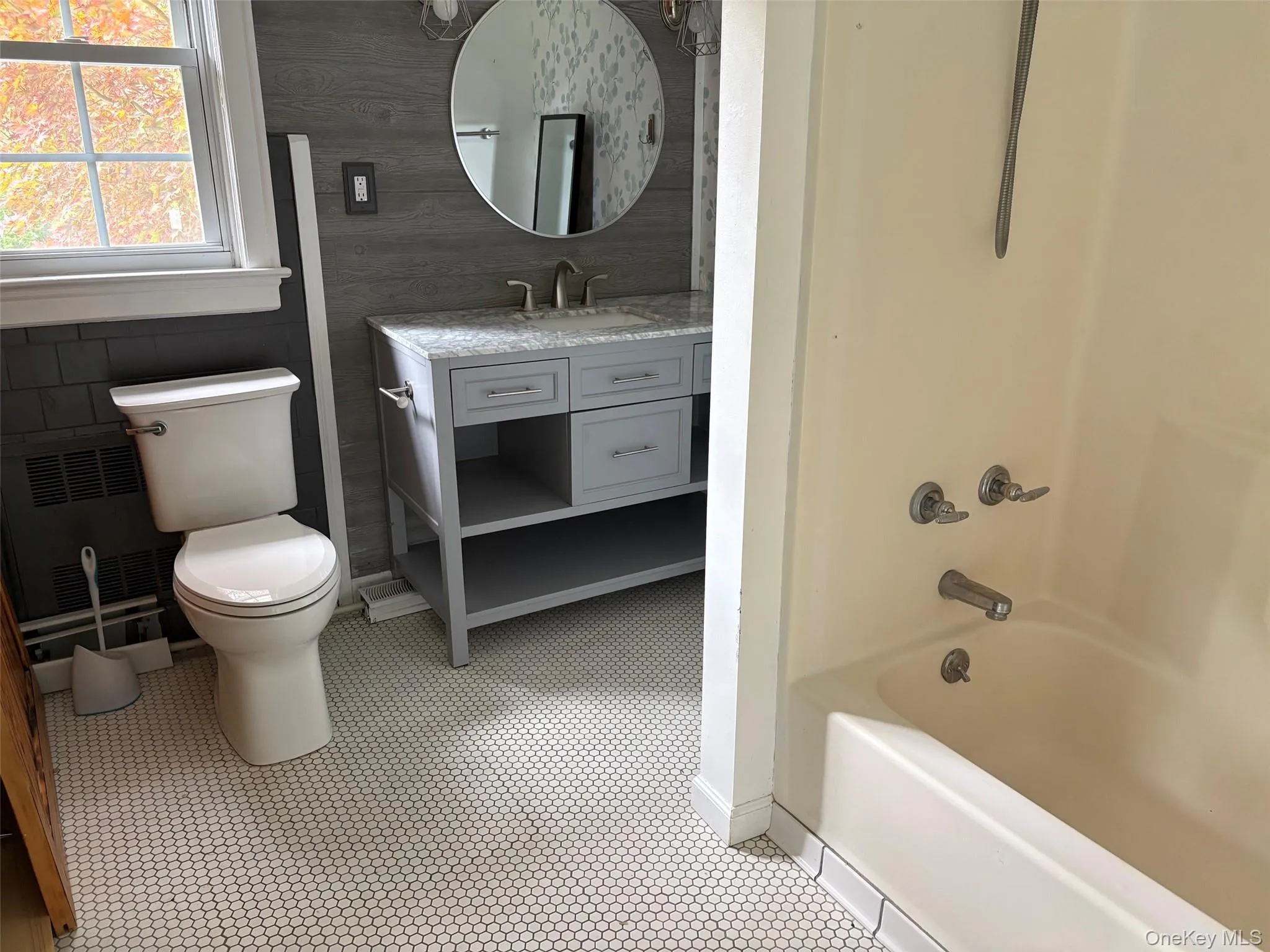 Updated second floor full bath Updated second floor full bath