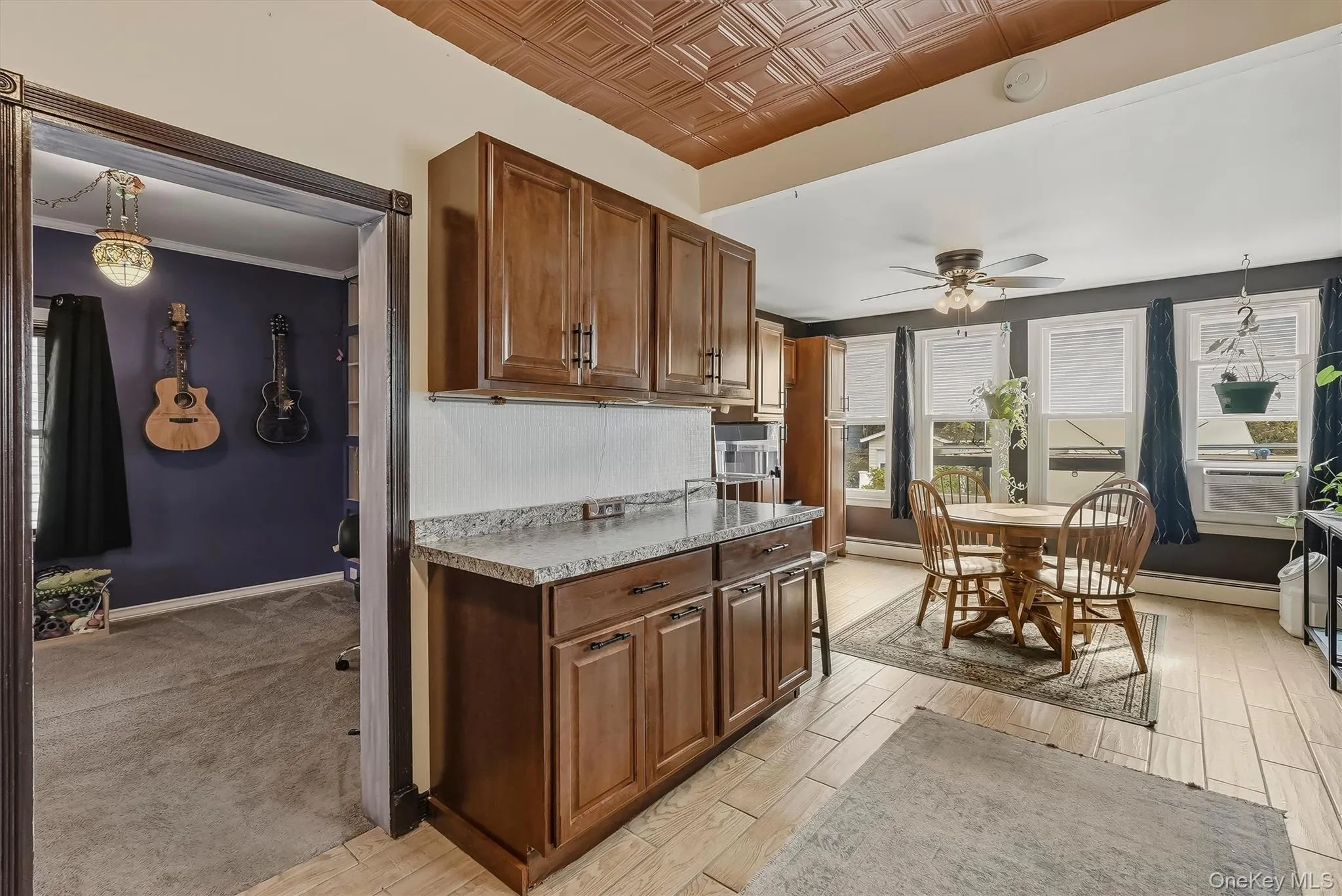 The kitchen opens to spacious dining area. The kitchen opens to spacious dining area.