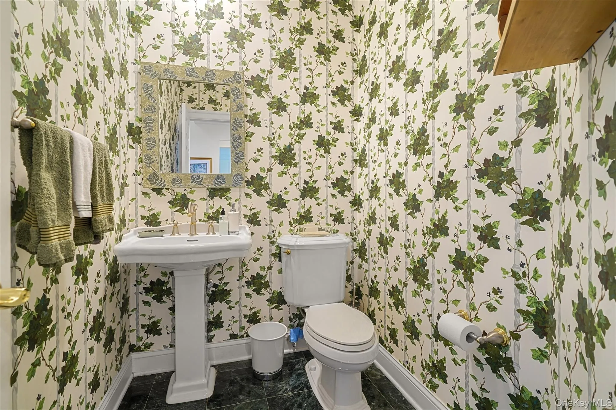 Powder room on first level Powder room on first level