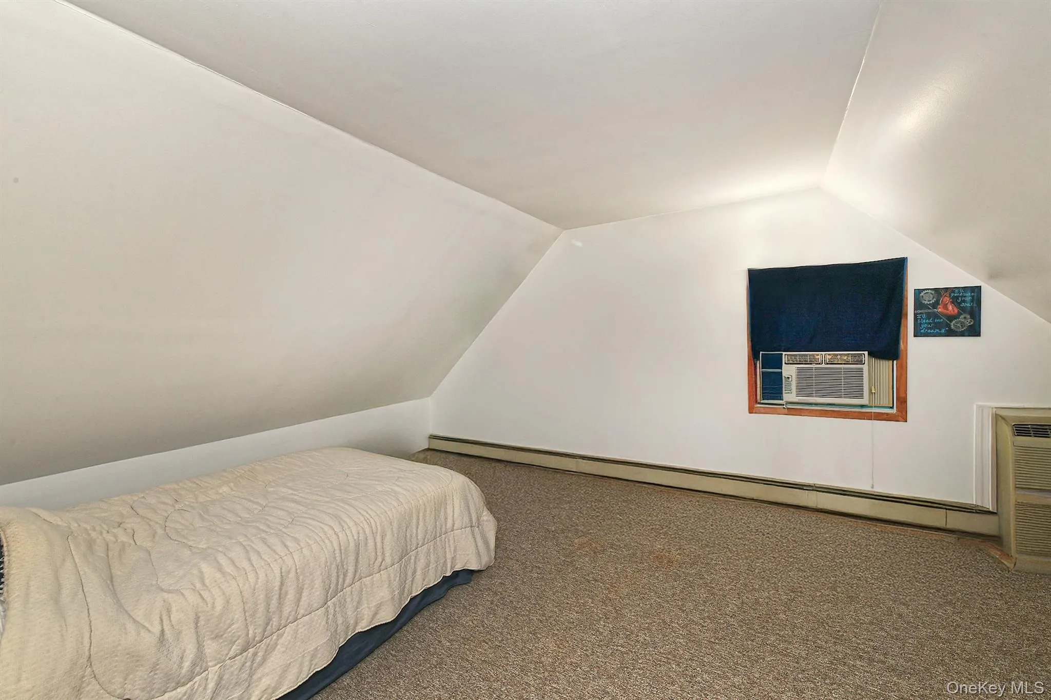 3rd bedroom on 2nd floor with a sloped ceiling design 3rd bedroom on 2nd floor with a sloped ceiling design