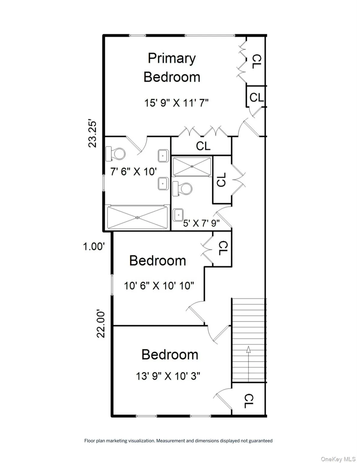 Second level floorplan. Second level floorplan.