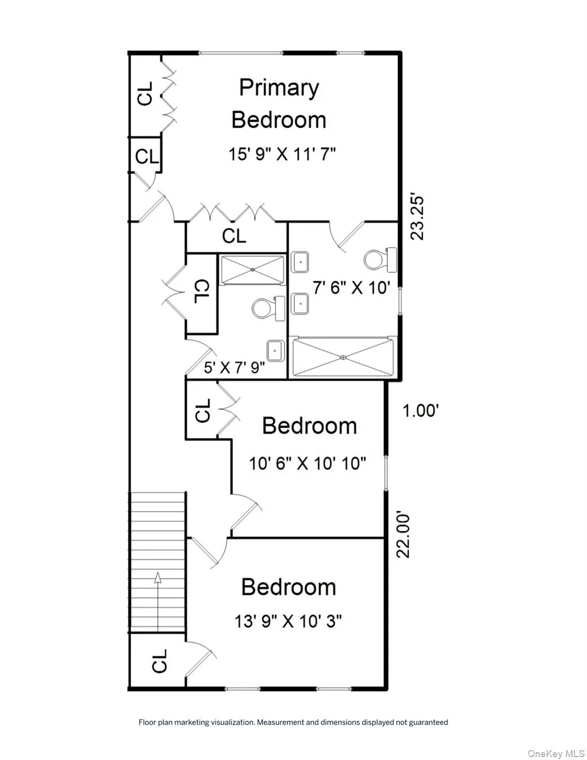 Second level floorplan. Second level floorplan.