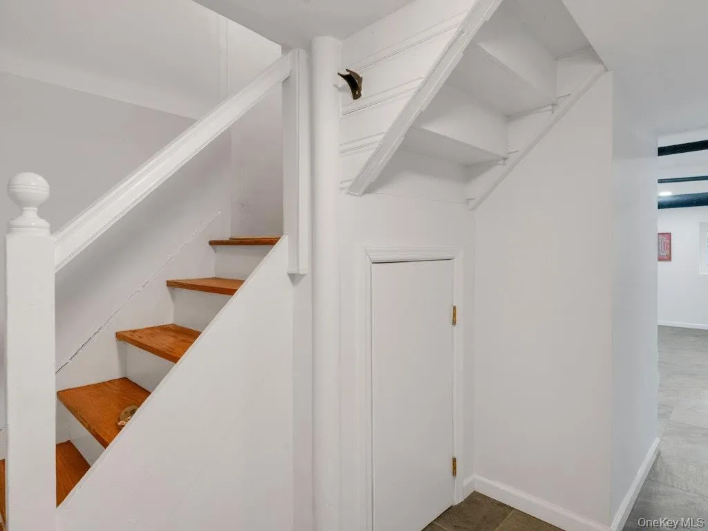 Stairs going down to Finished Basement Stairs going down to Finished Basement