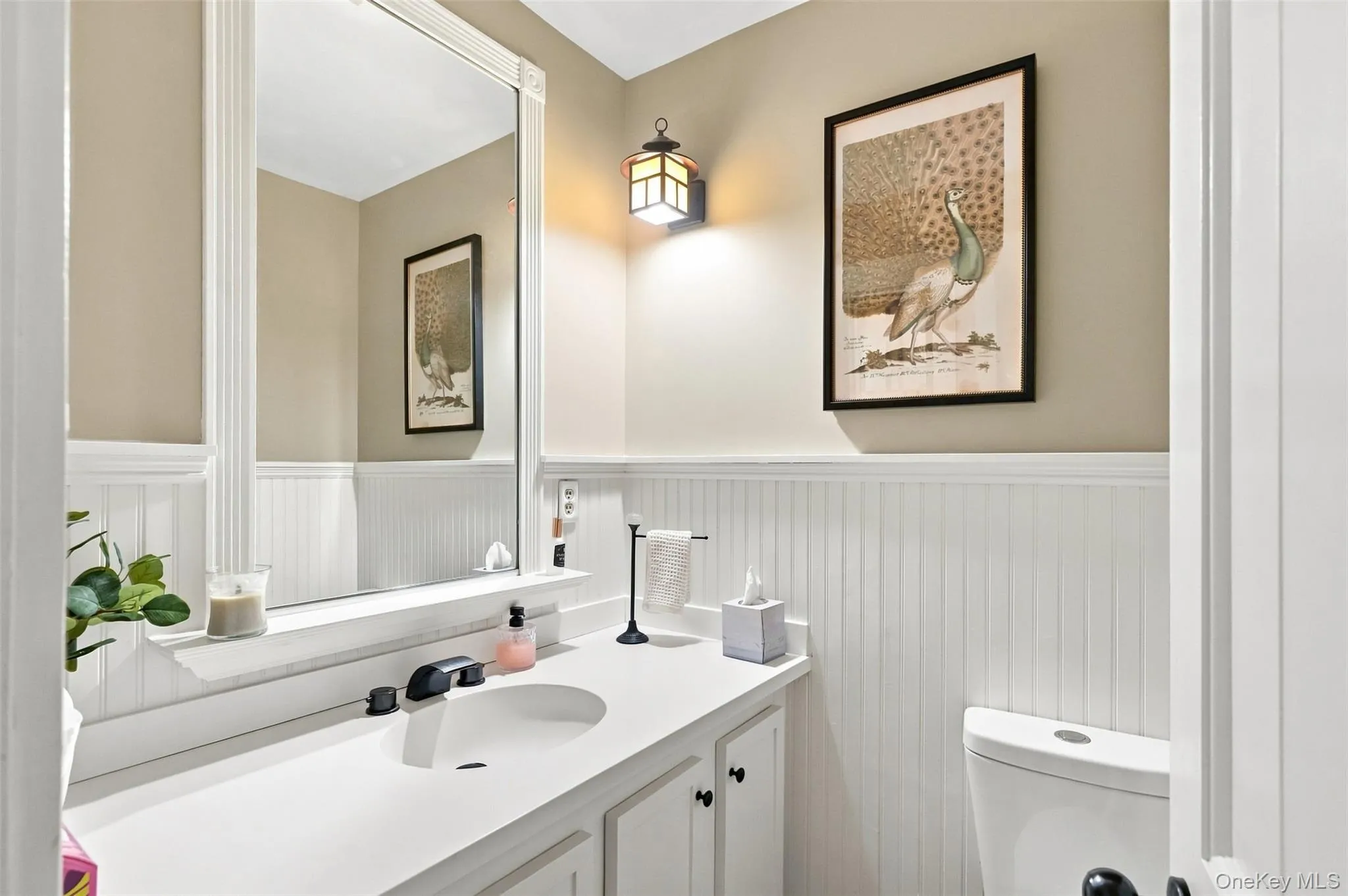 Main-level powder room Main-level powder room